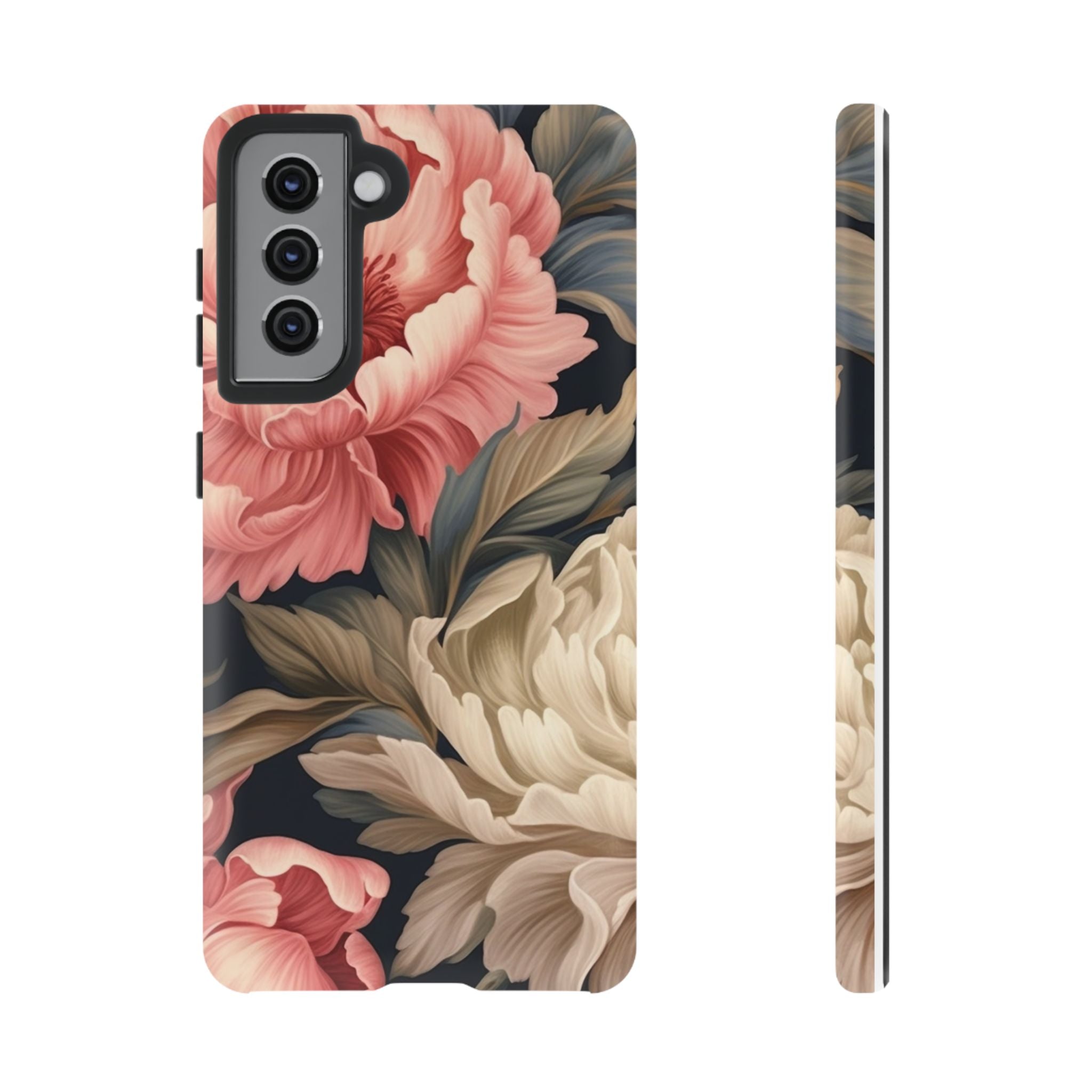 Blush Peony Floral Samsung Phone Case