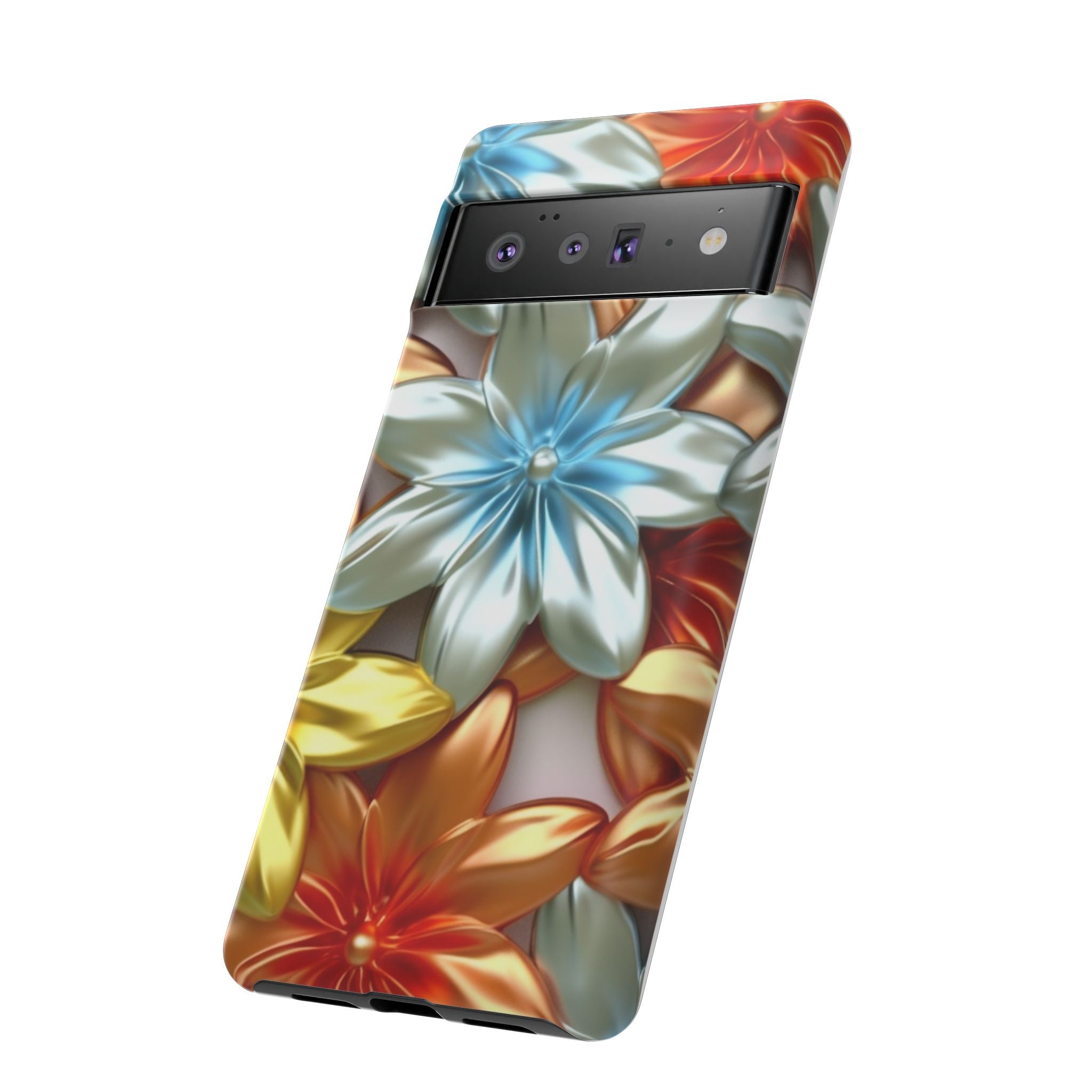 Metallic Flower Modern Art Design Google Pixel Case (All Models)