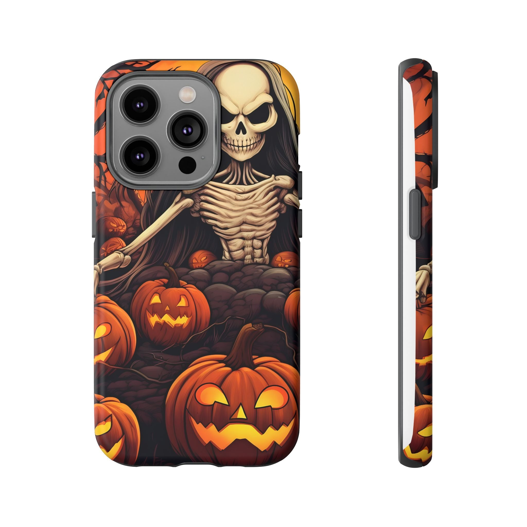 Spooky Skeleton Hexagon iPhone Case