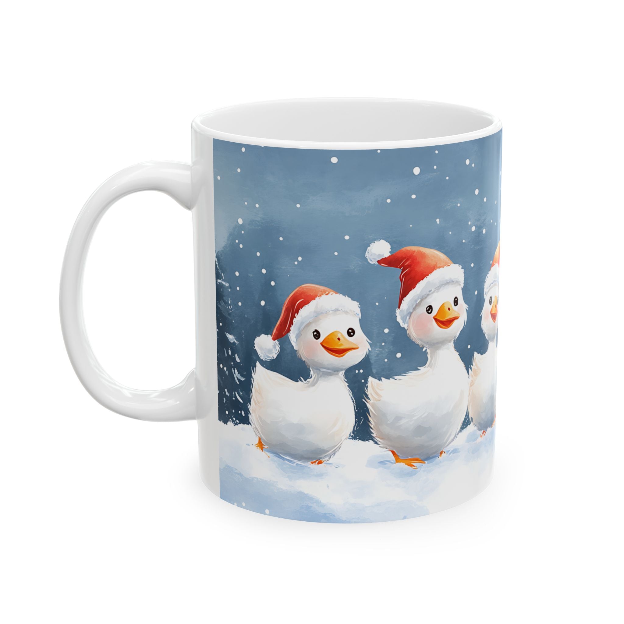 Adorable Santa Gosling Mug