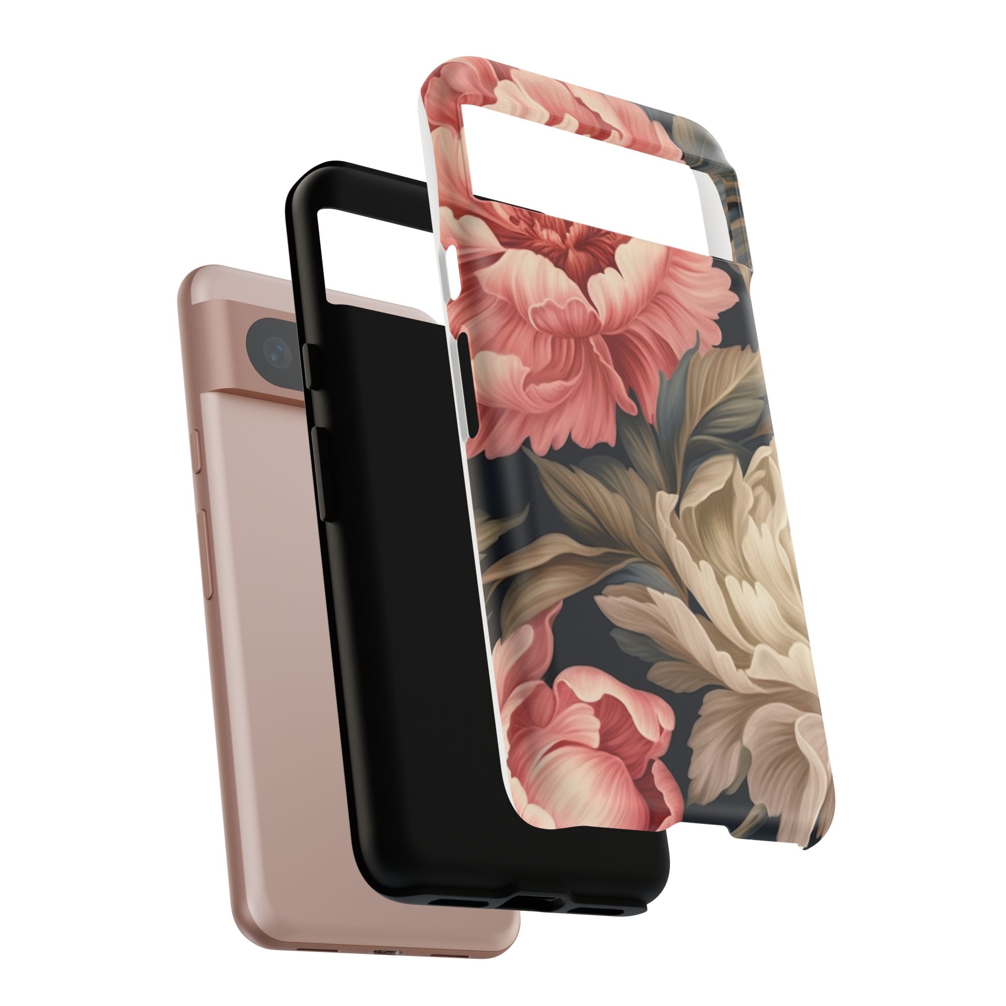 Blush Peony Floral Google Pixel Case (All Models)