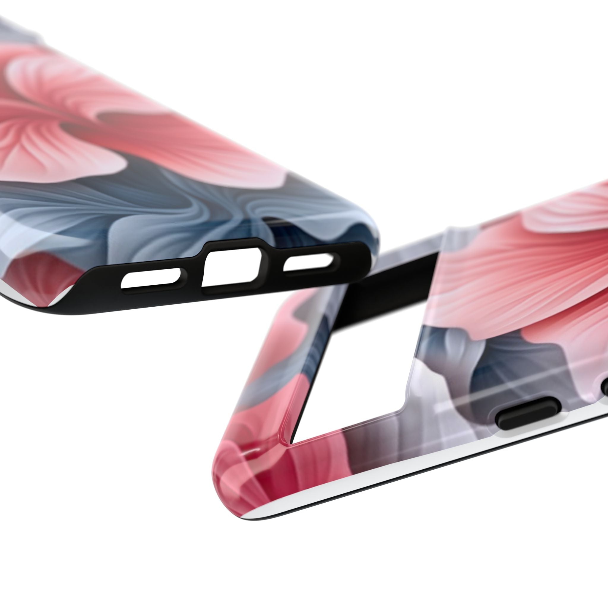 Abstract Floral Google Pixel Case (All Models) - Pink & Grey