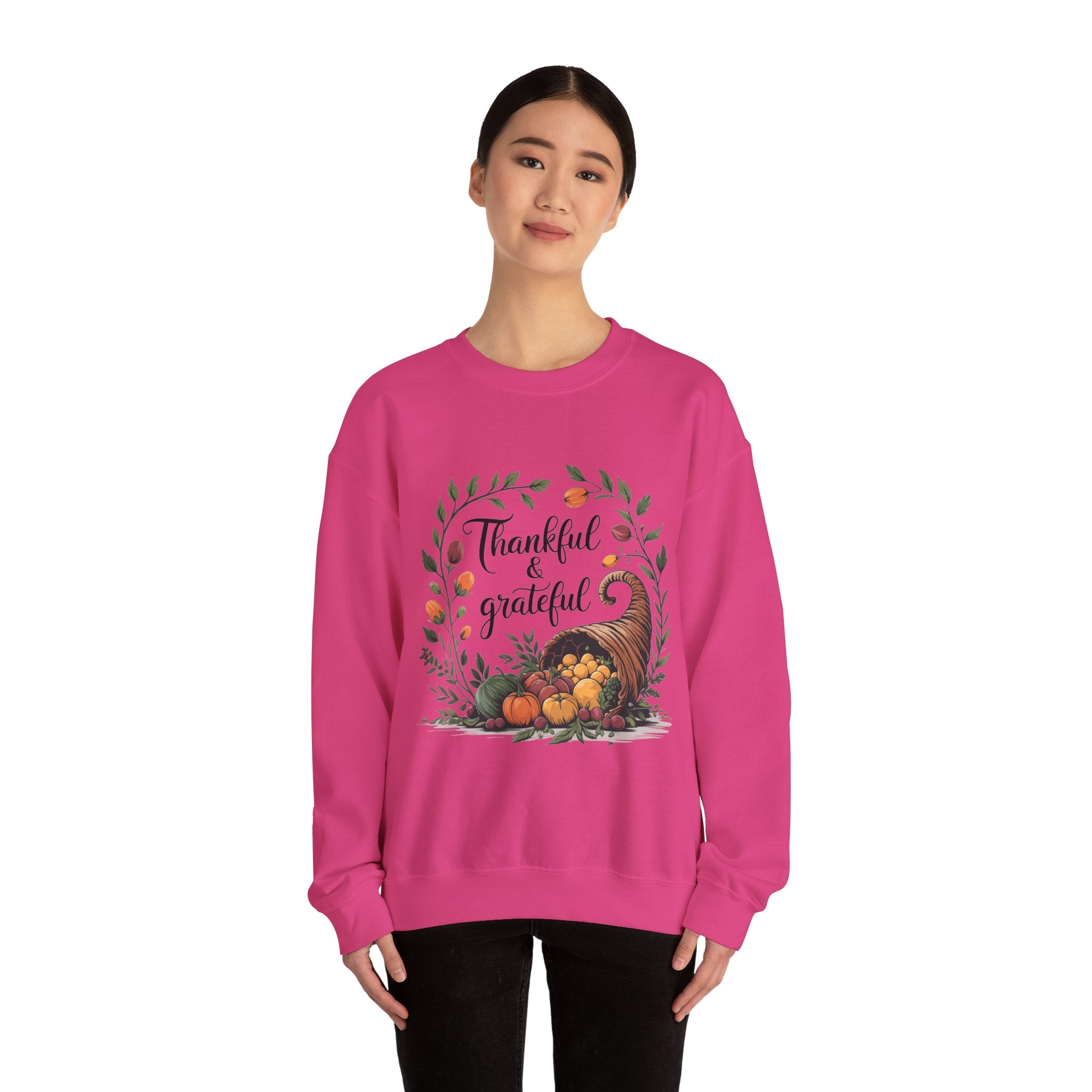 Thankful & Grateful Thanksgiving Sweatshirt