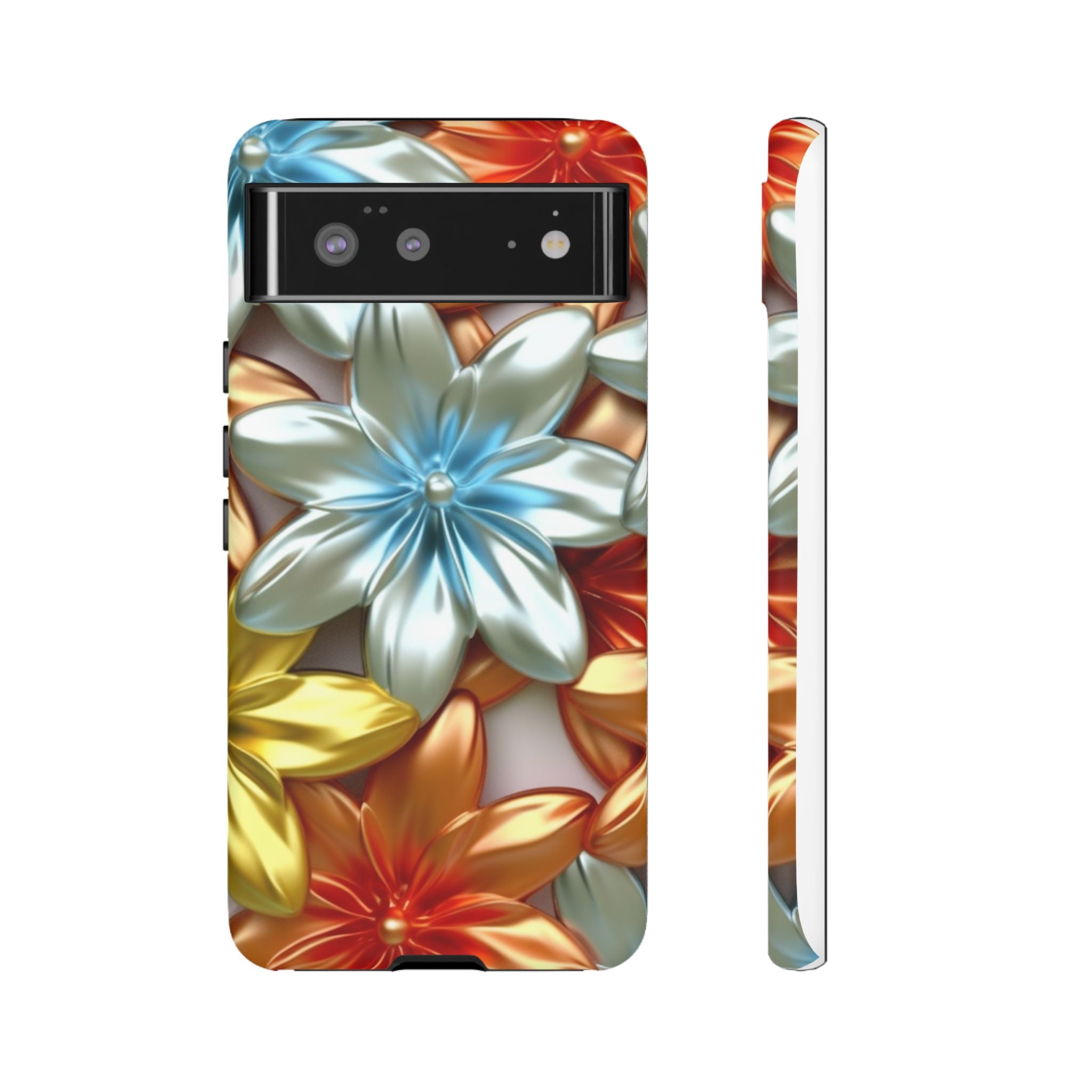 Metallic Flower Modern Art Design Google Pixel Case (All Models)