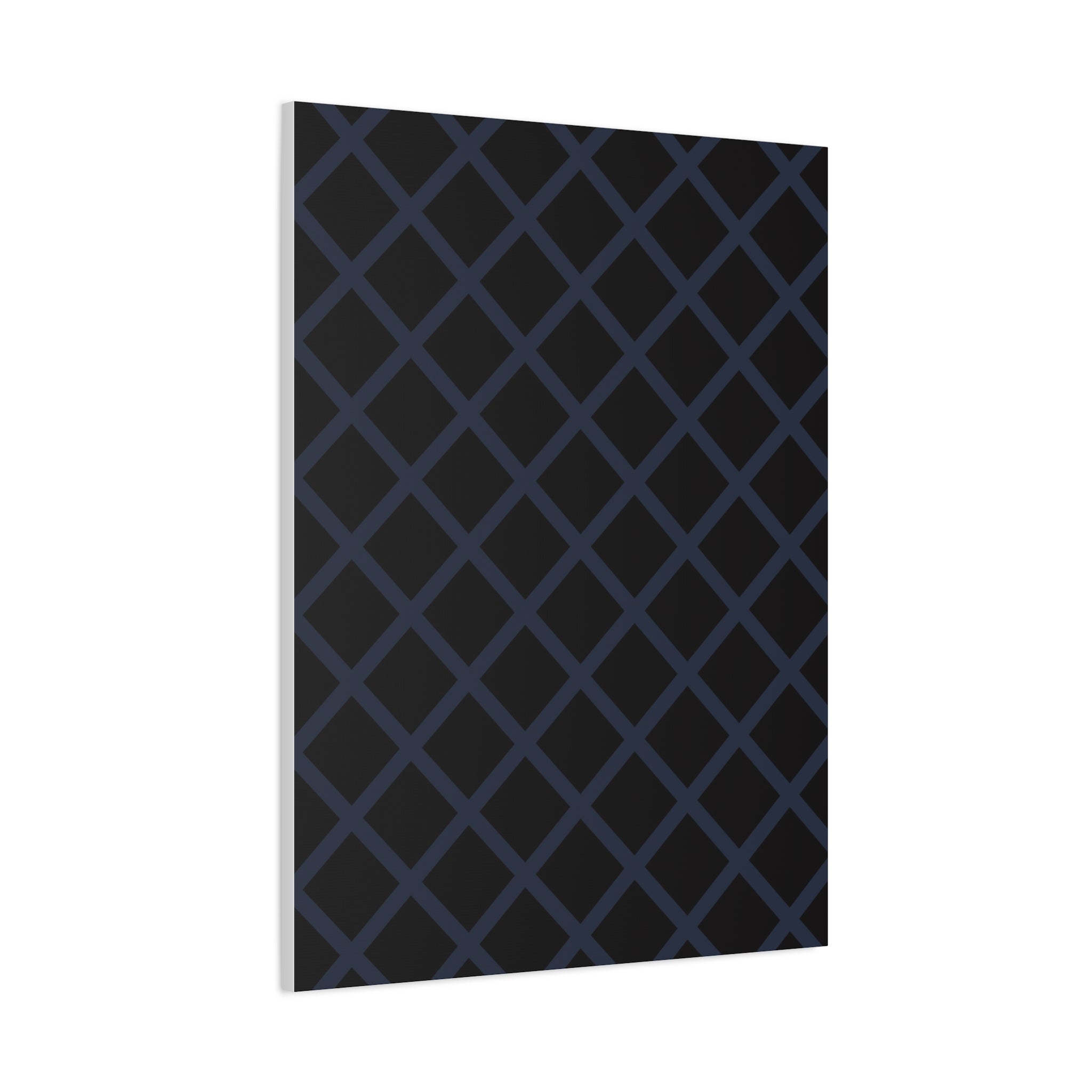 Geometric Diamond Lattice Canvas Art