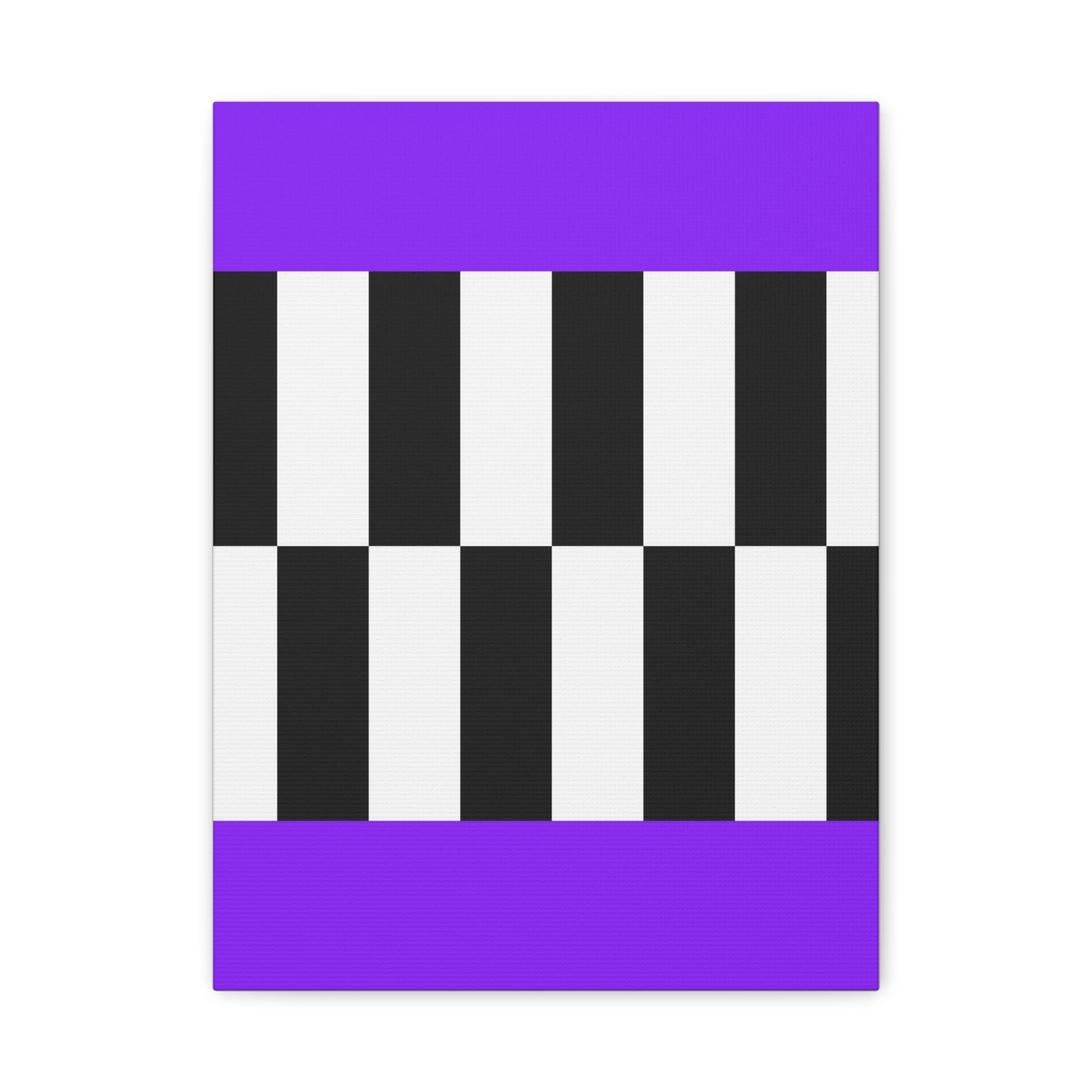 Minimalist Checkerboard Canvas Art