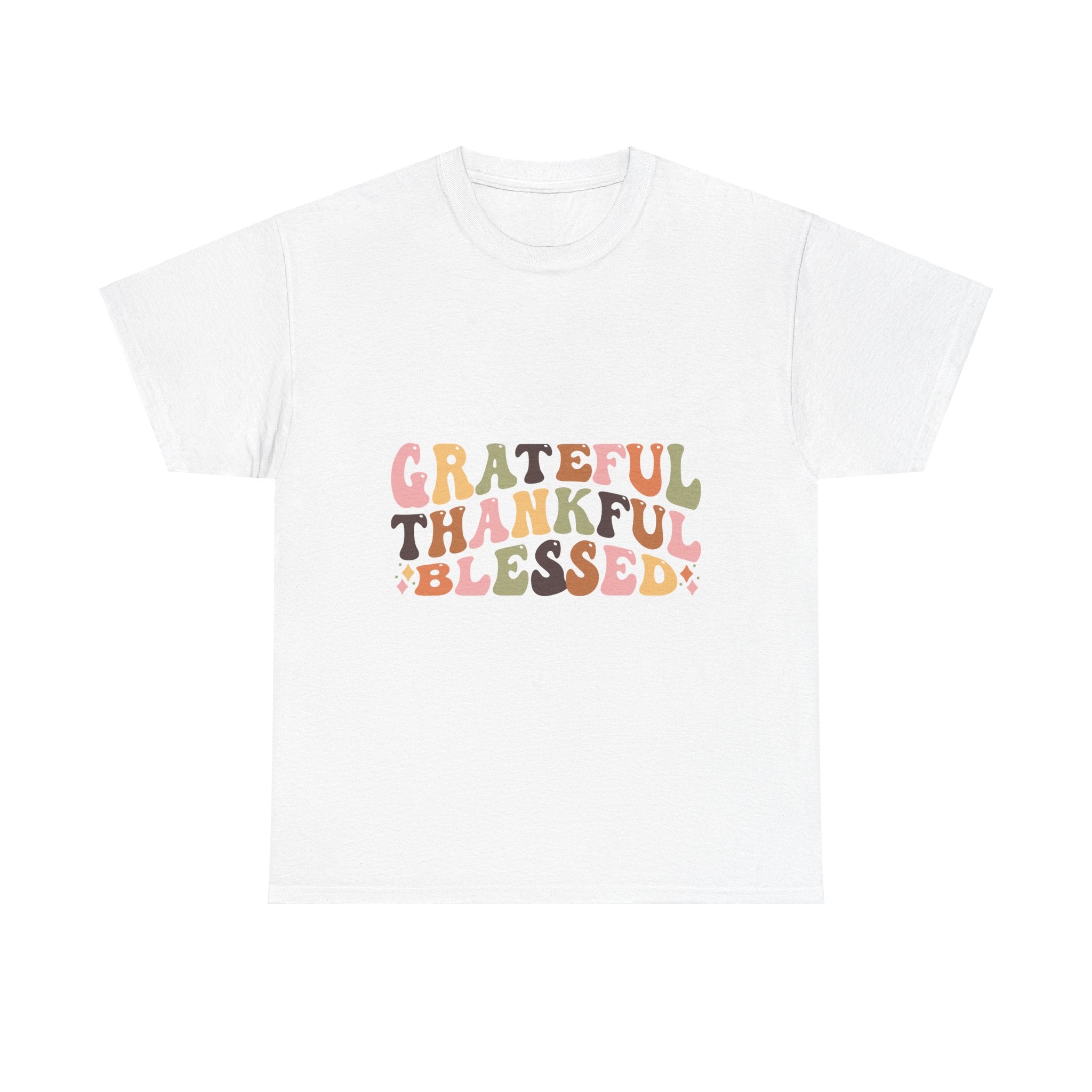 Grateful Thankful Blessed Thanksgiving Tee