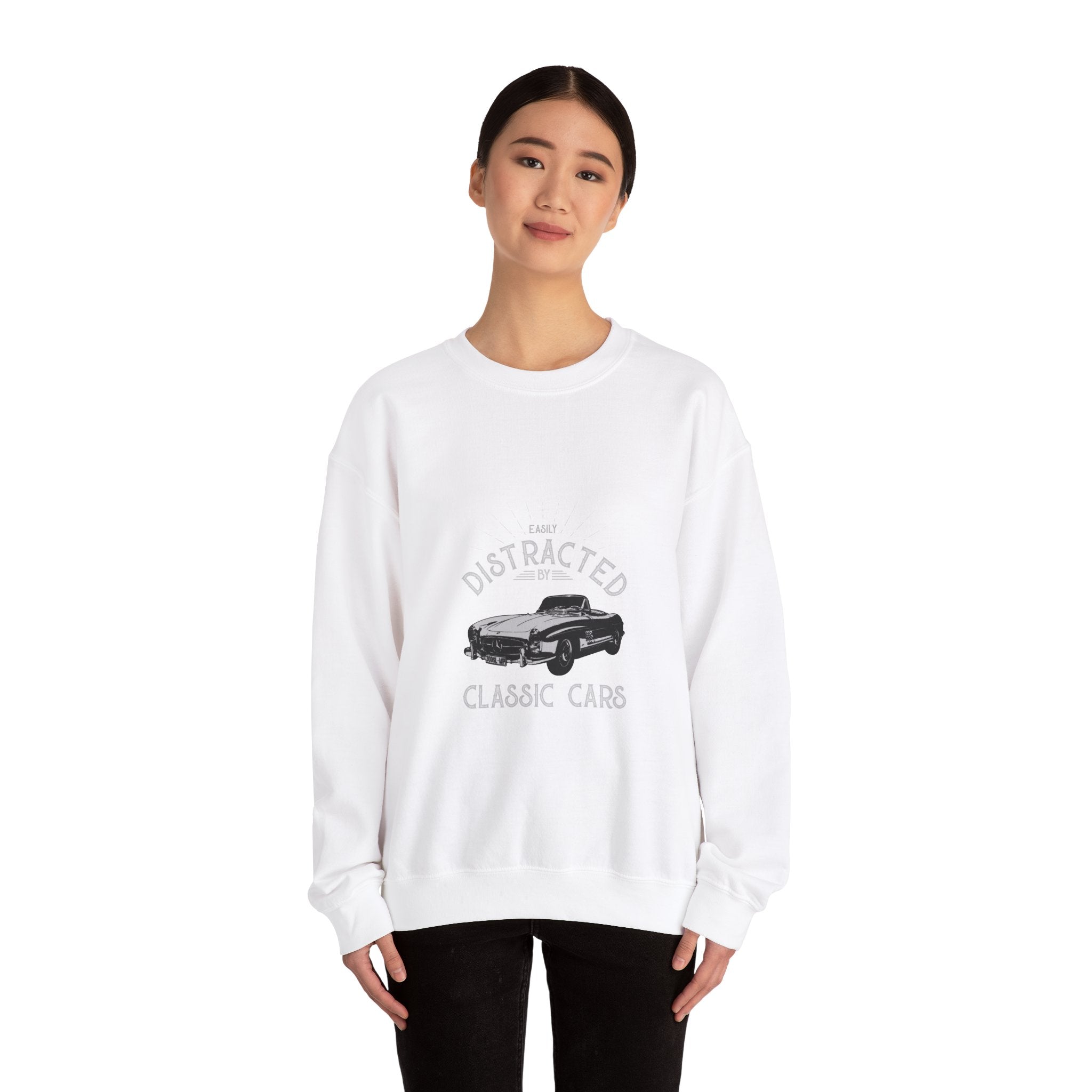 Easily Distracted by Classic Cars Sweatshirt