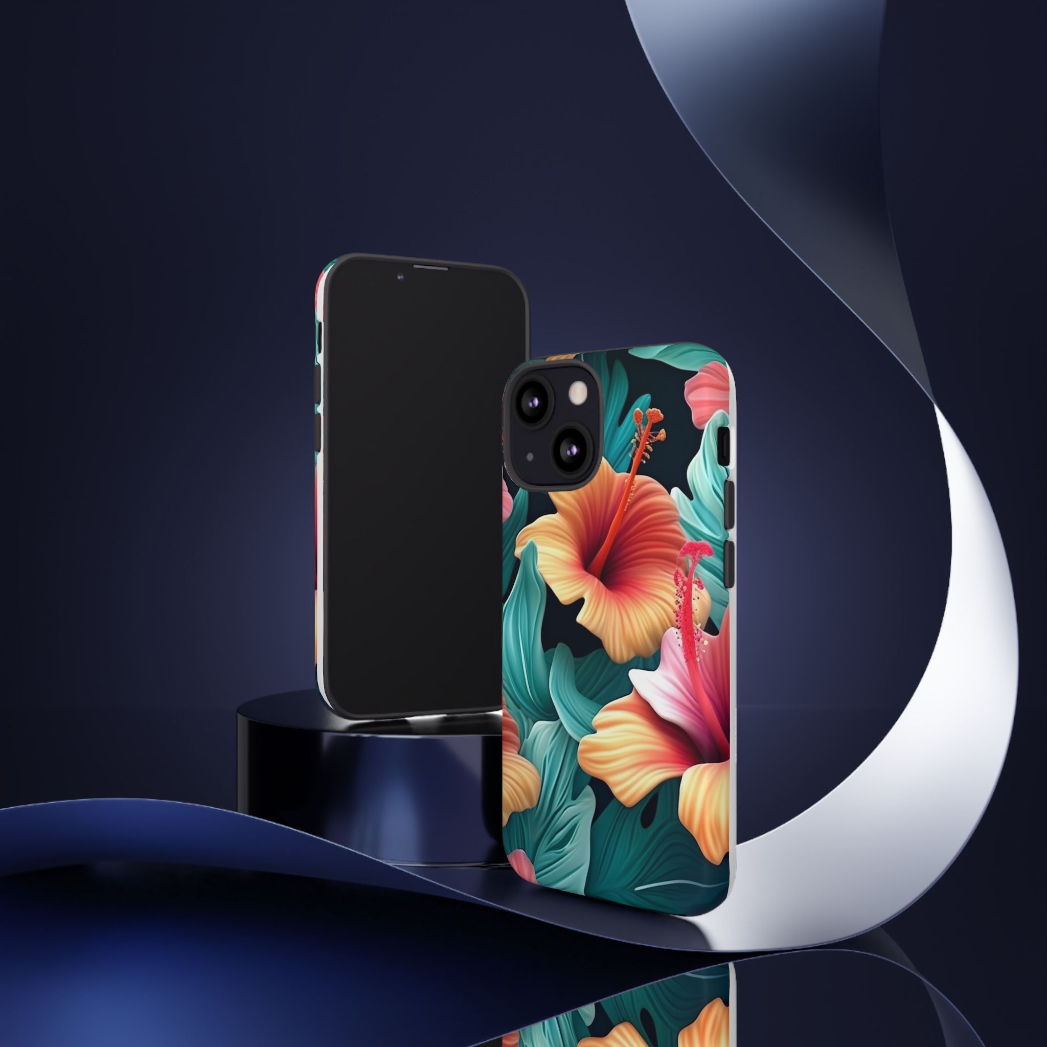 Tropical Hibiscus Hexagon iPhone Case