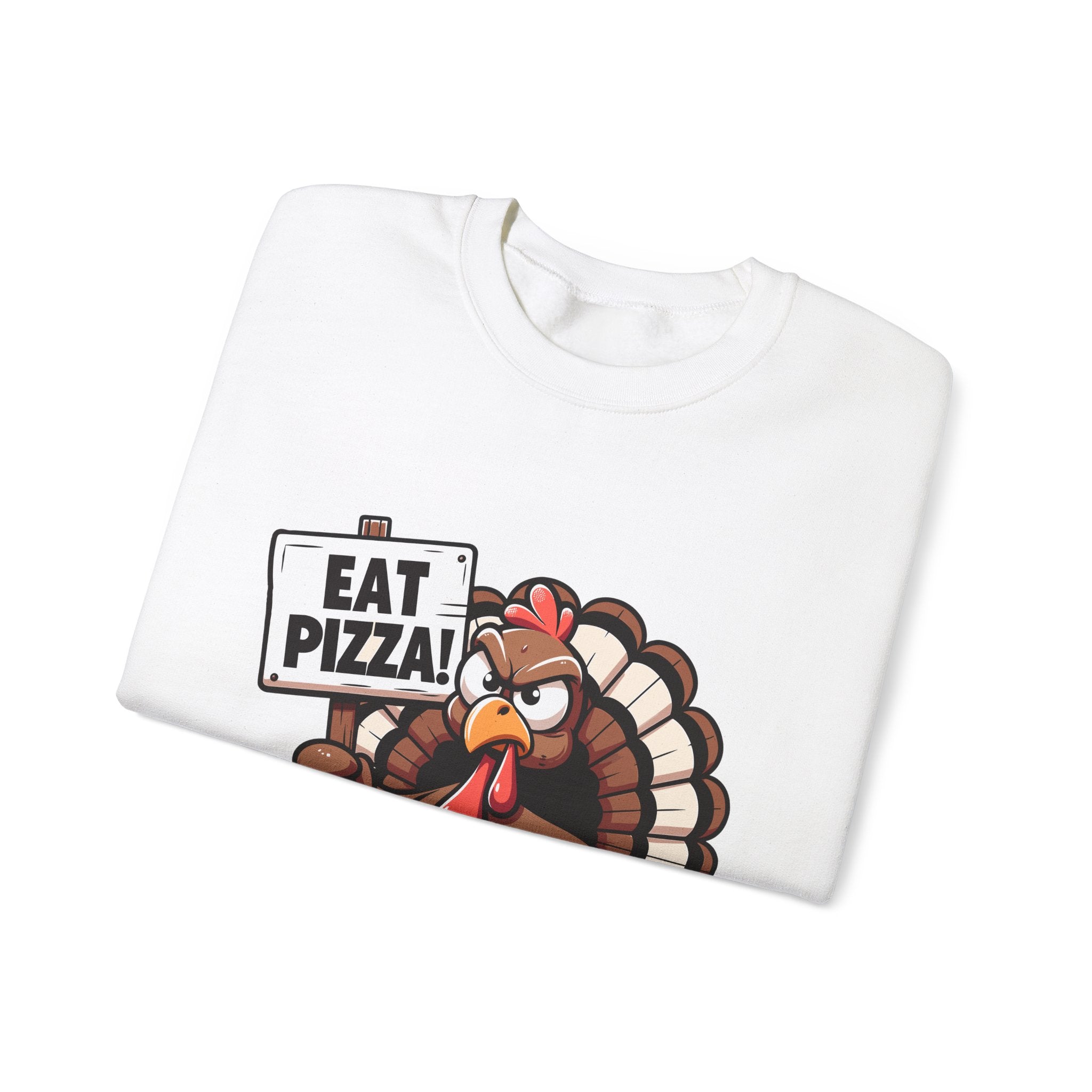 Angry Turkey Pizza Thanksgiving Sweatshirt