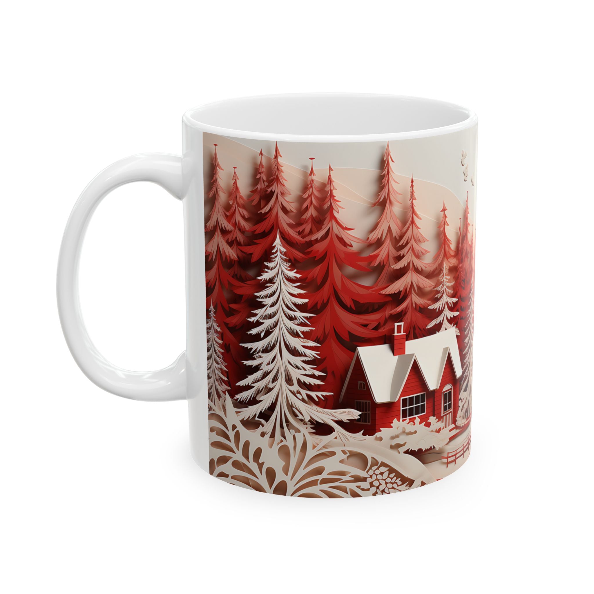 Winter Wonderland Papercut Mug