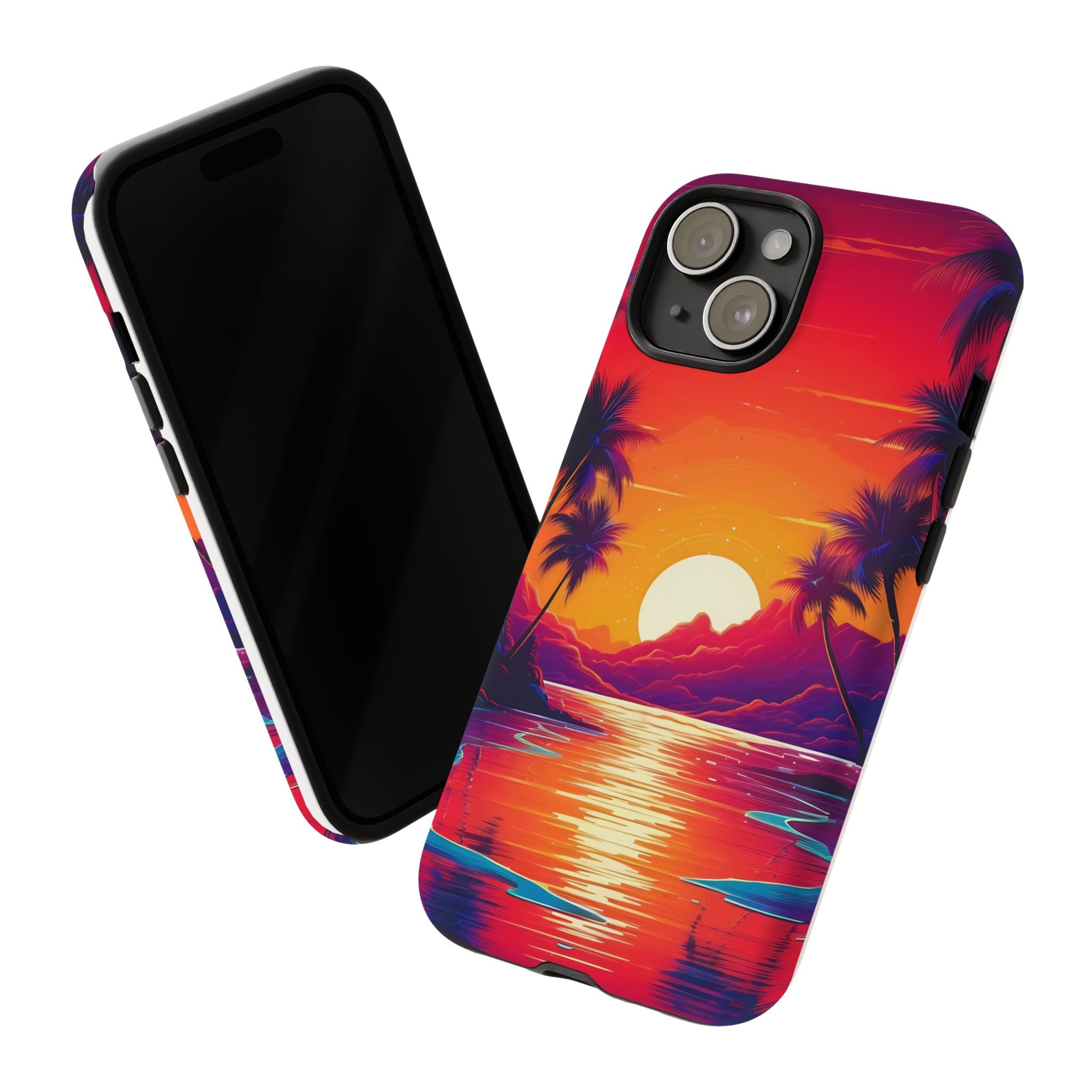 Sunset Beach Hexagon iPhone Case