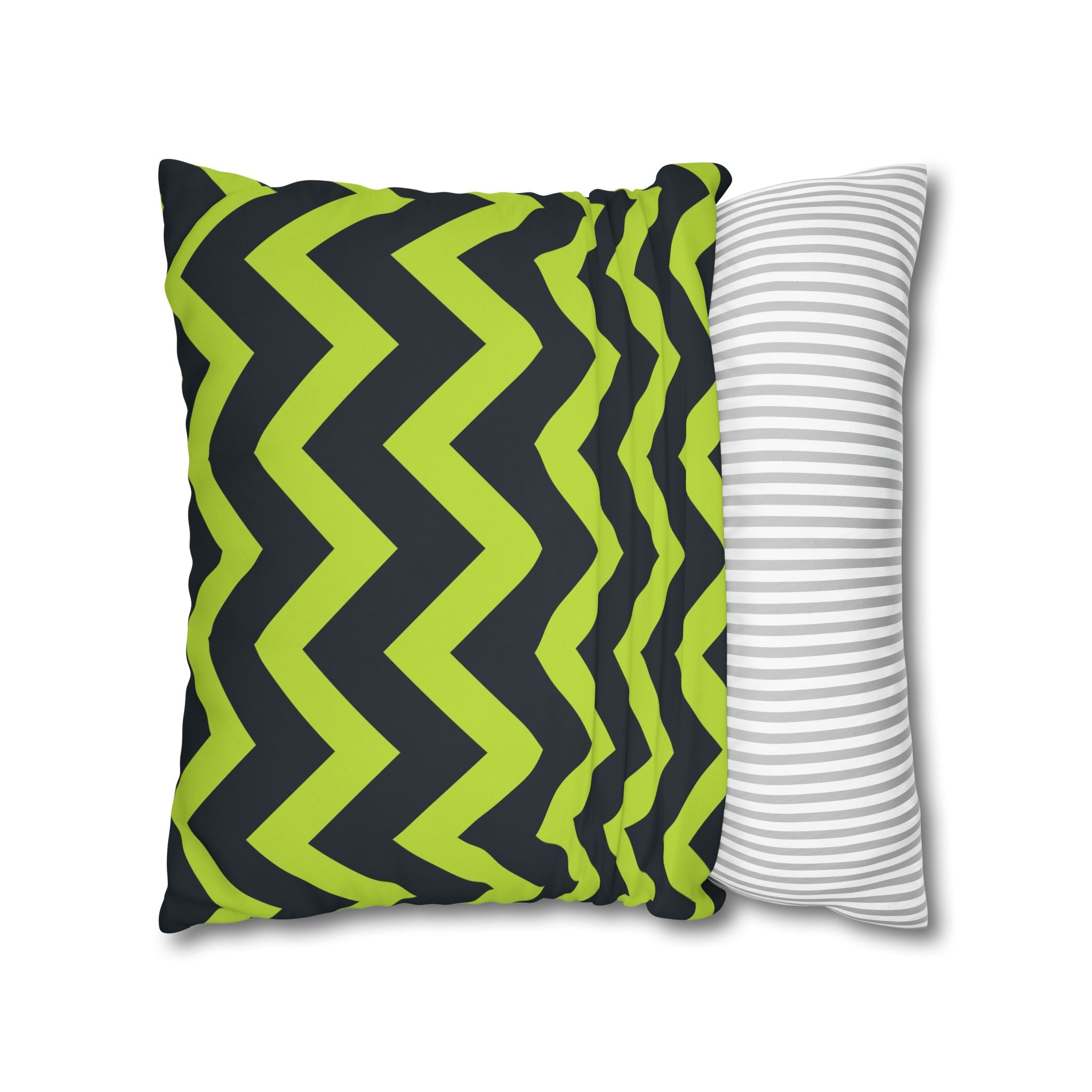 Teal & Lime Zigzag Chevron Pillowcase