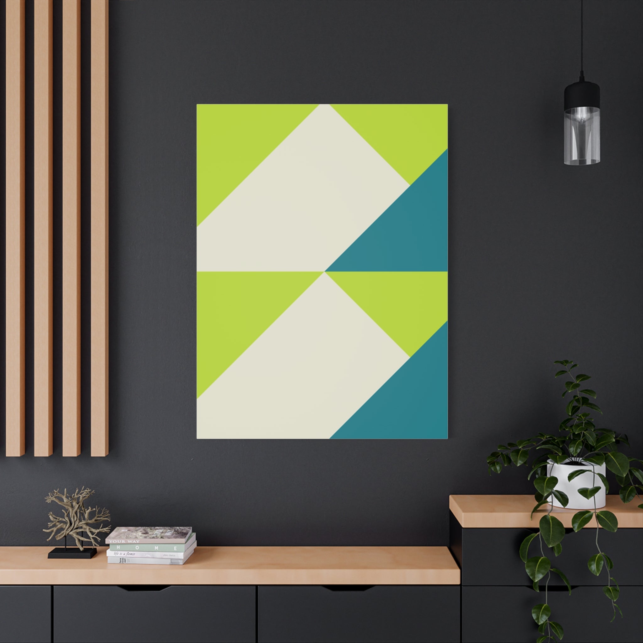 Geometric Triangle Canvas Wall Art