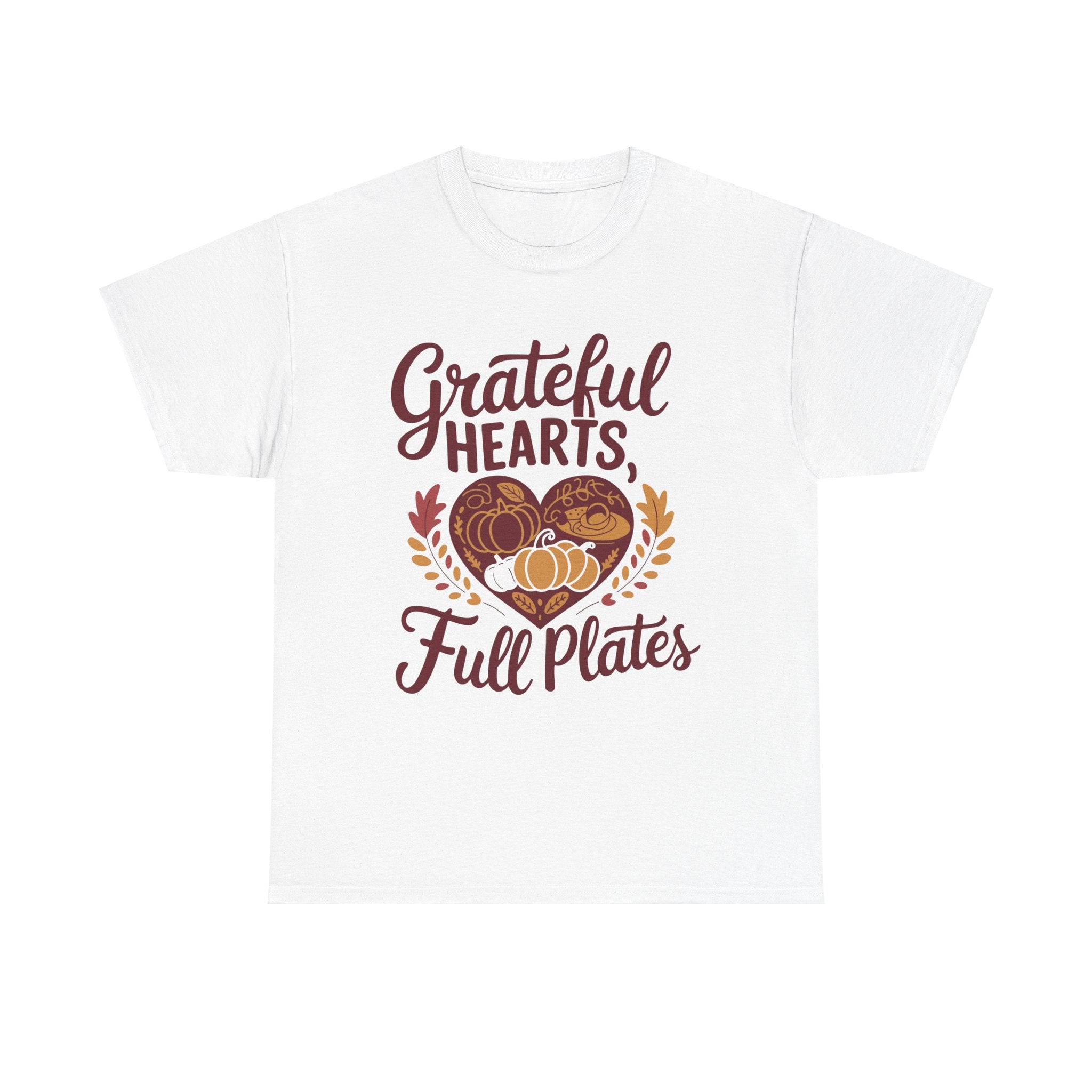 Grateful Hearts, Full Plates Thanksgiving Tee