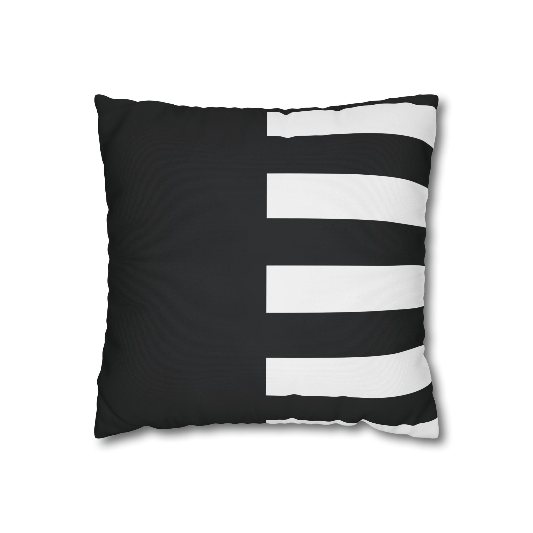 Modern Stripe Pillowcase - Black & White