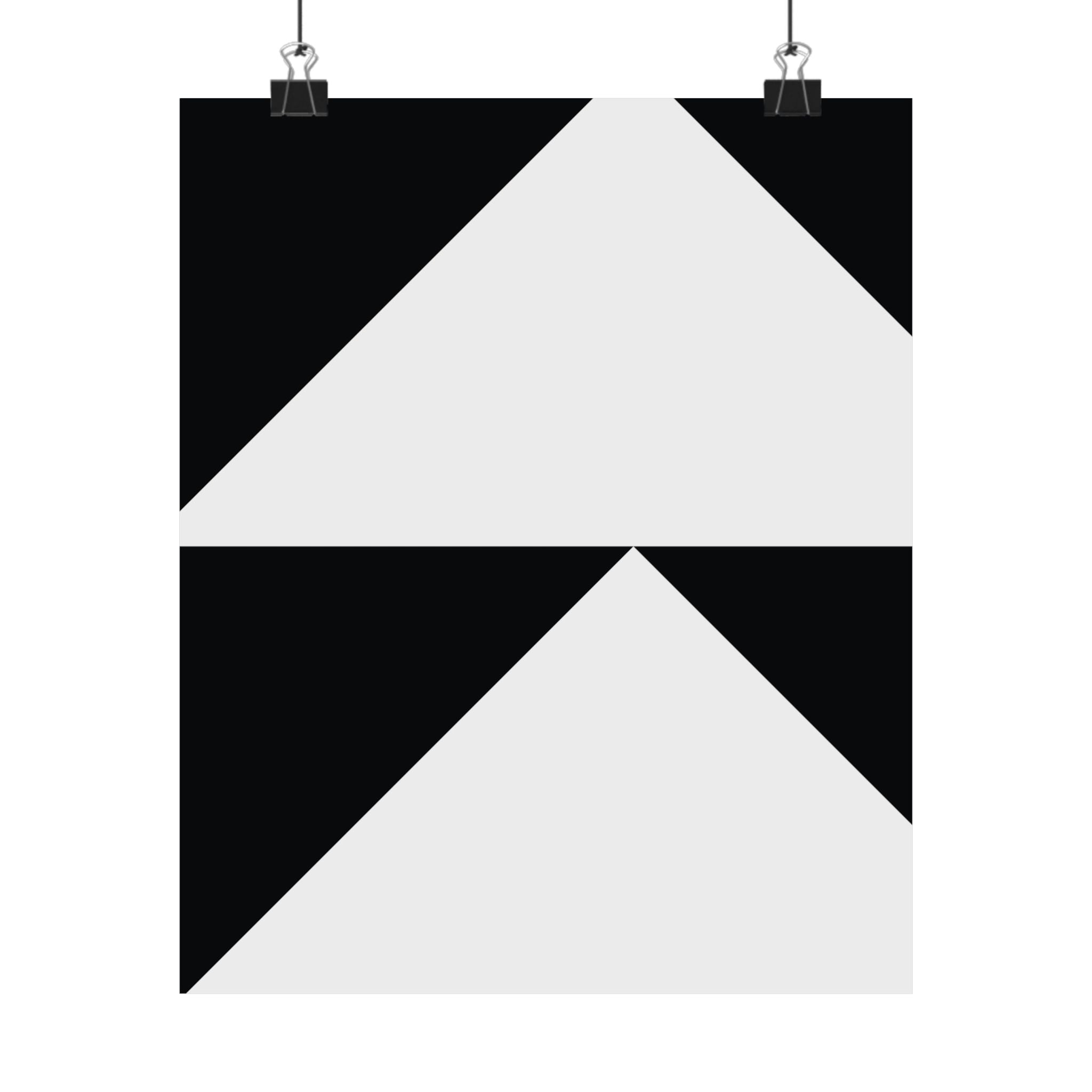 Geometric Triangle Minimalist Poster