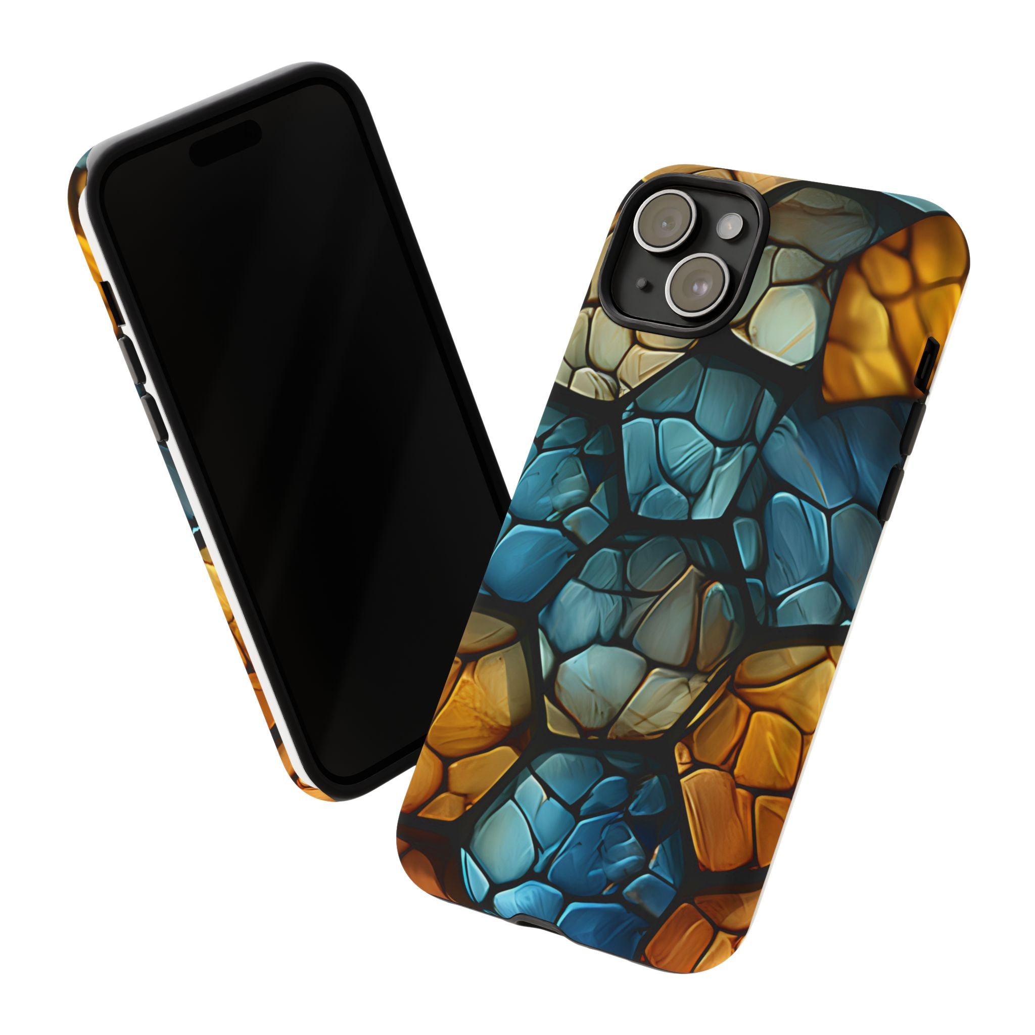 Abstract Stone Mosaic iPhone Case