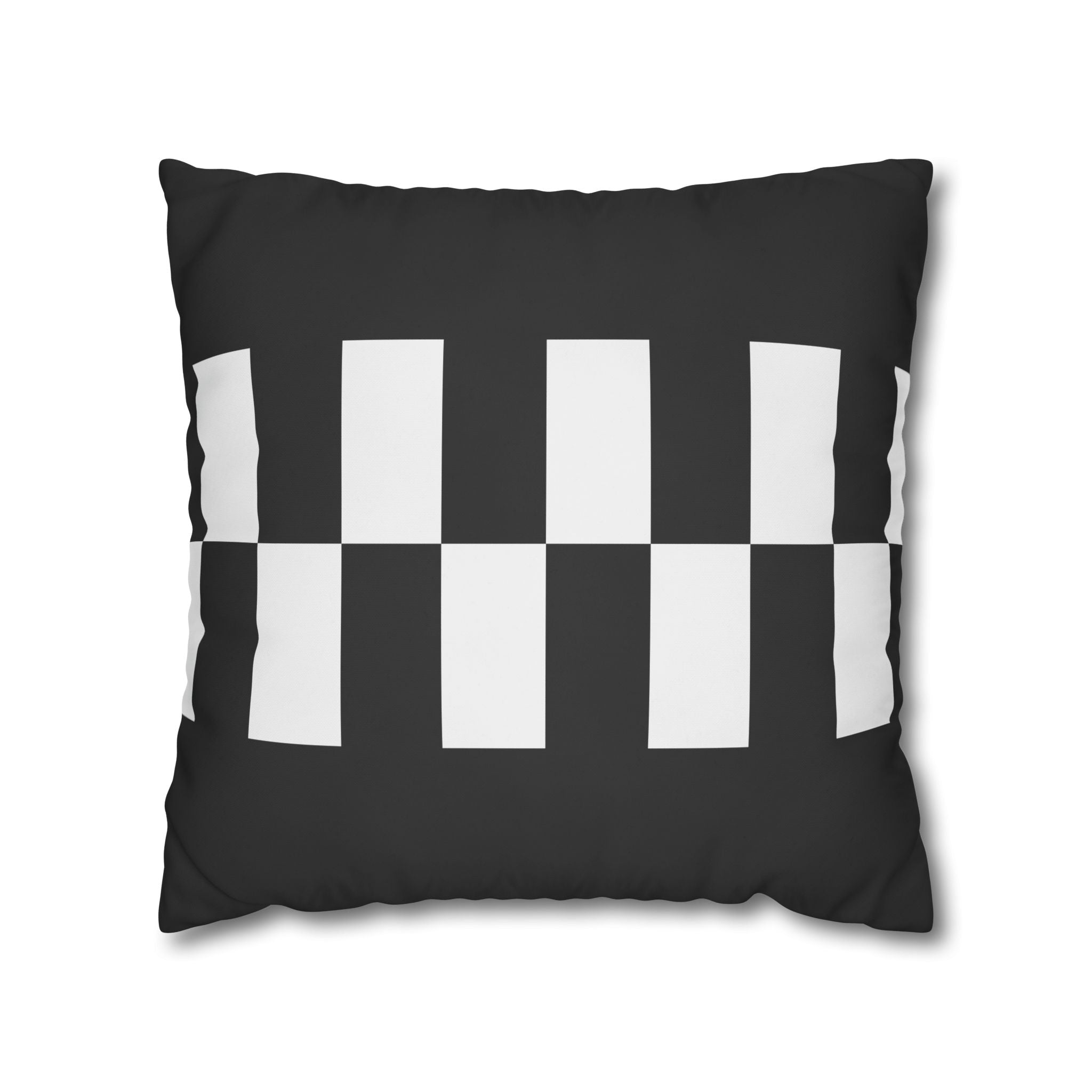 Black & White Checkered Pillowcase