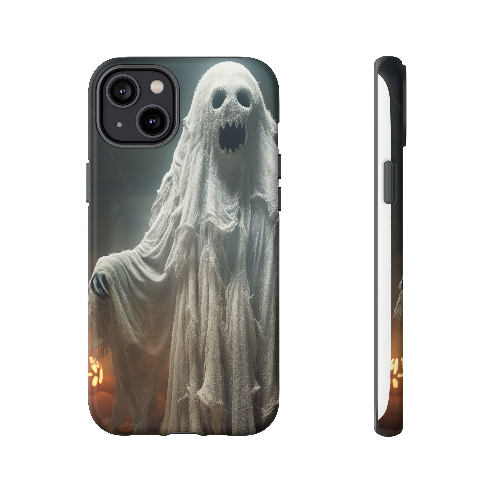 Spooky Ghost Hexagon Stone iPhone Case