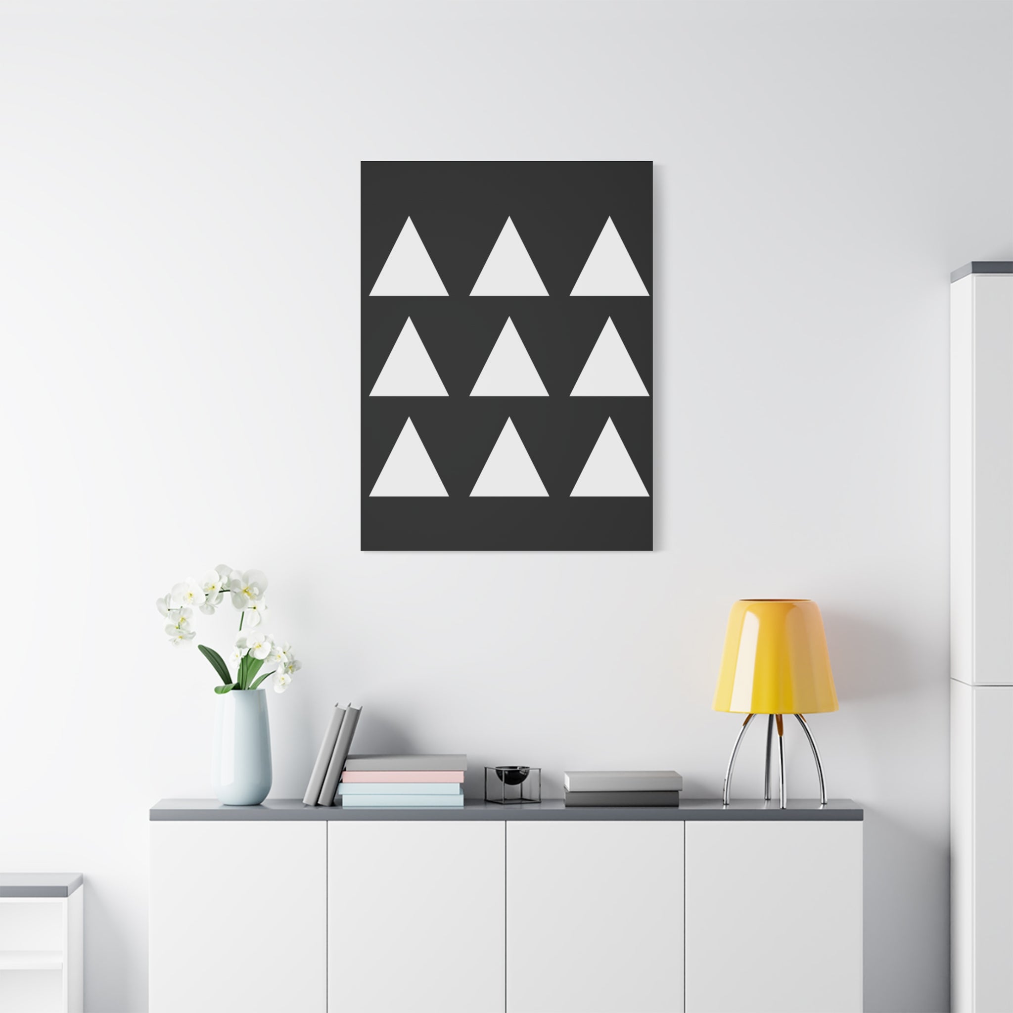 Geometric Triangle Canvas Art - Minimalist