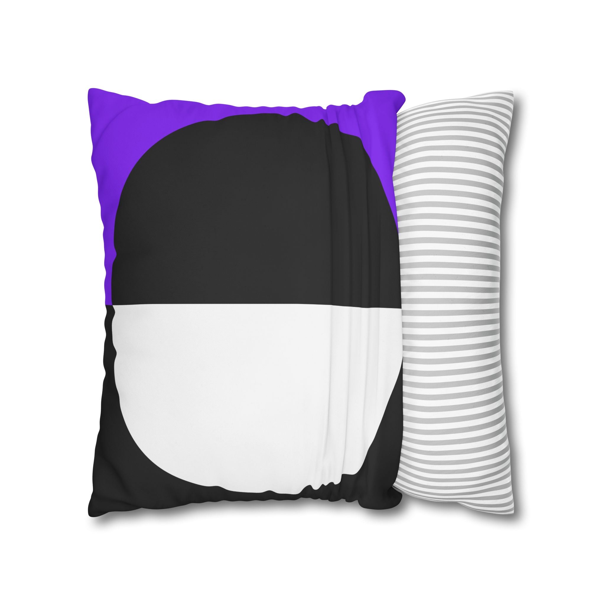 Geometric Purple & Black Pillowcase