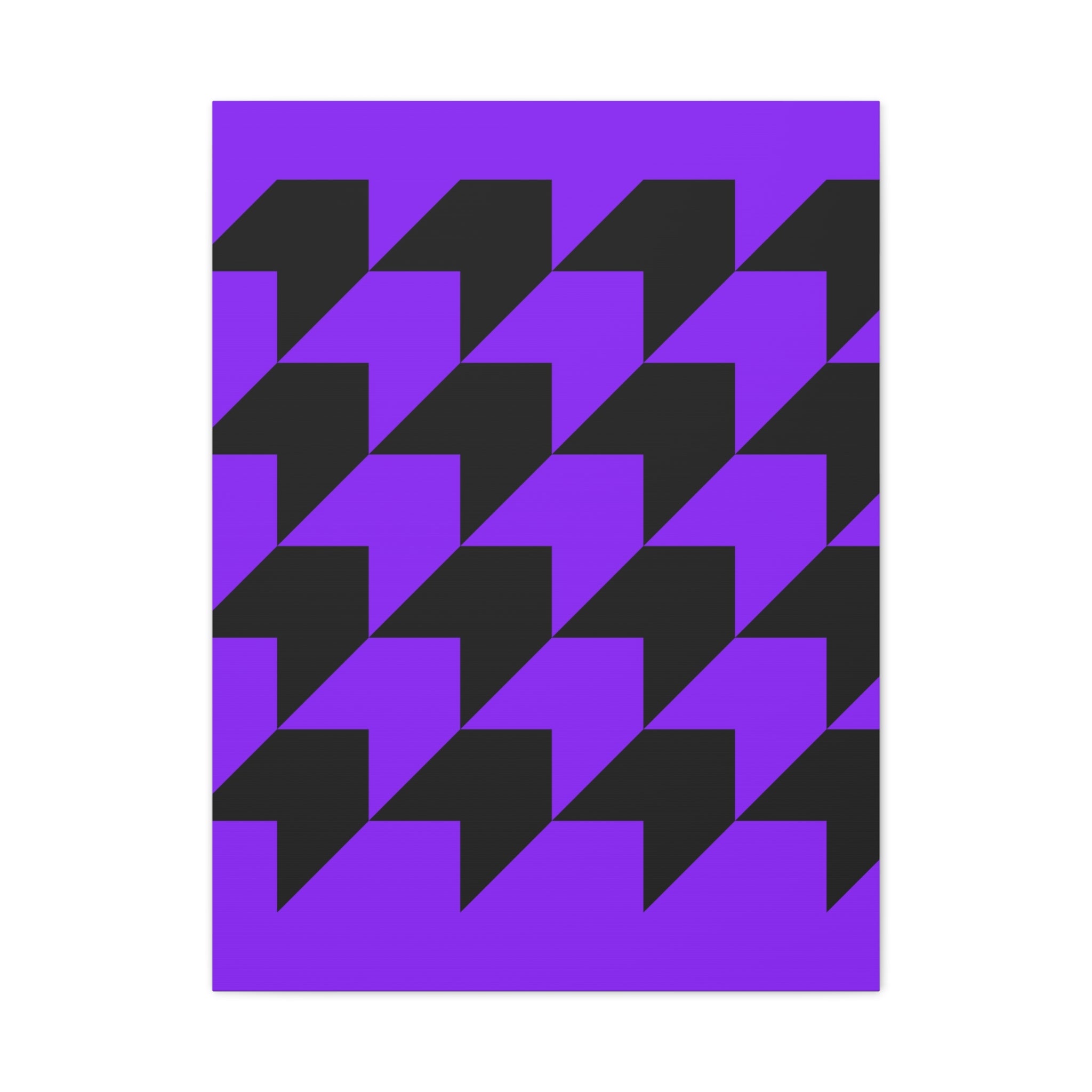 Geometric Purple Arrow Canvas Art