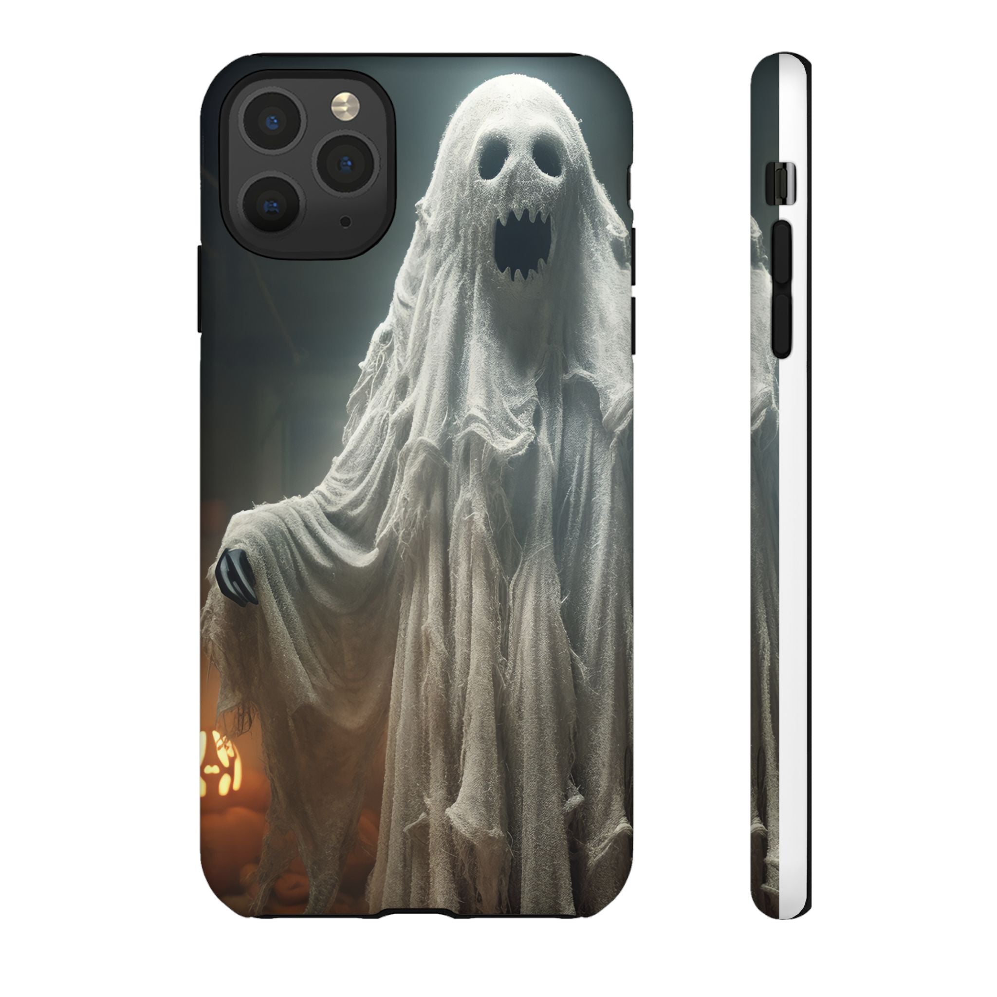 Spooky Ghost Hexagon Stone iPhone Case