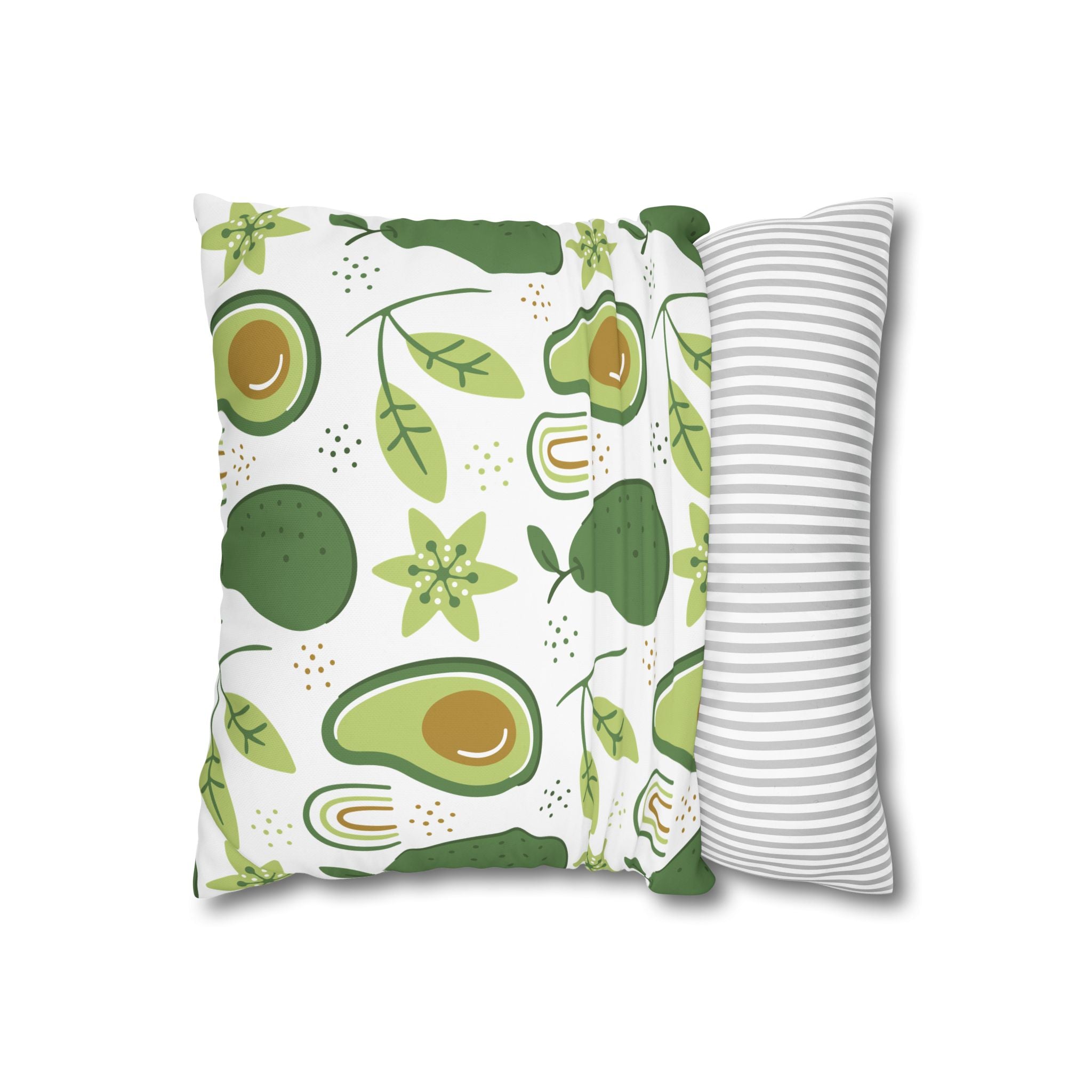 Avocado Leaf Pillowcase - Retro Green