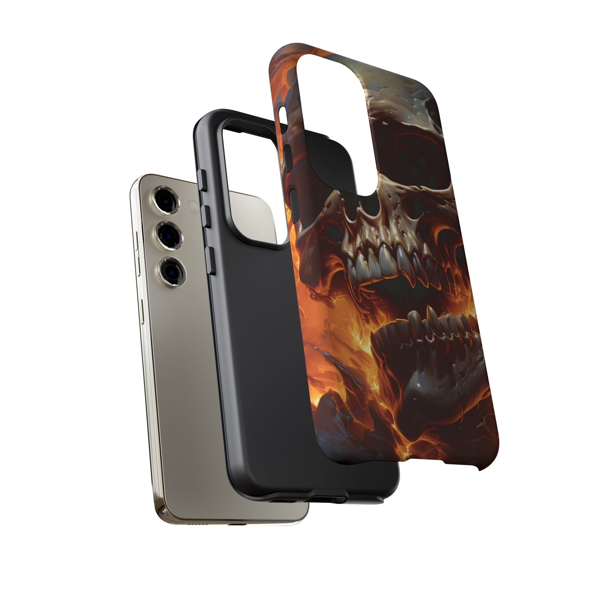 Fiery Skull Samsung Phone Case