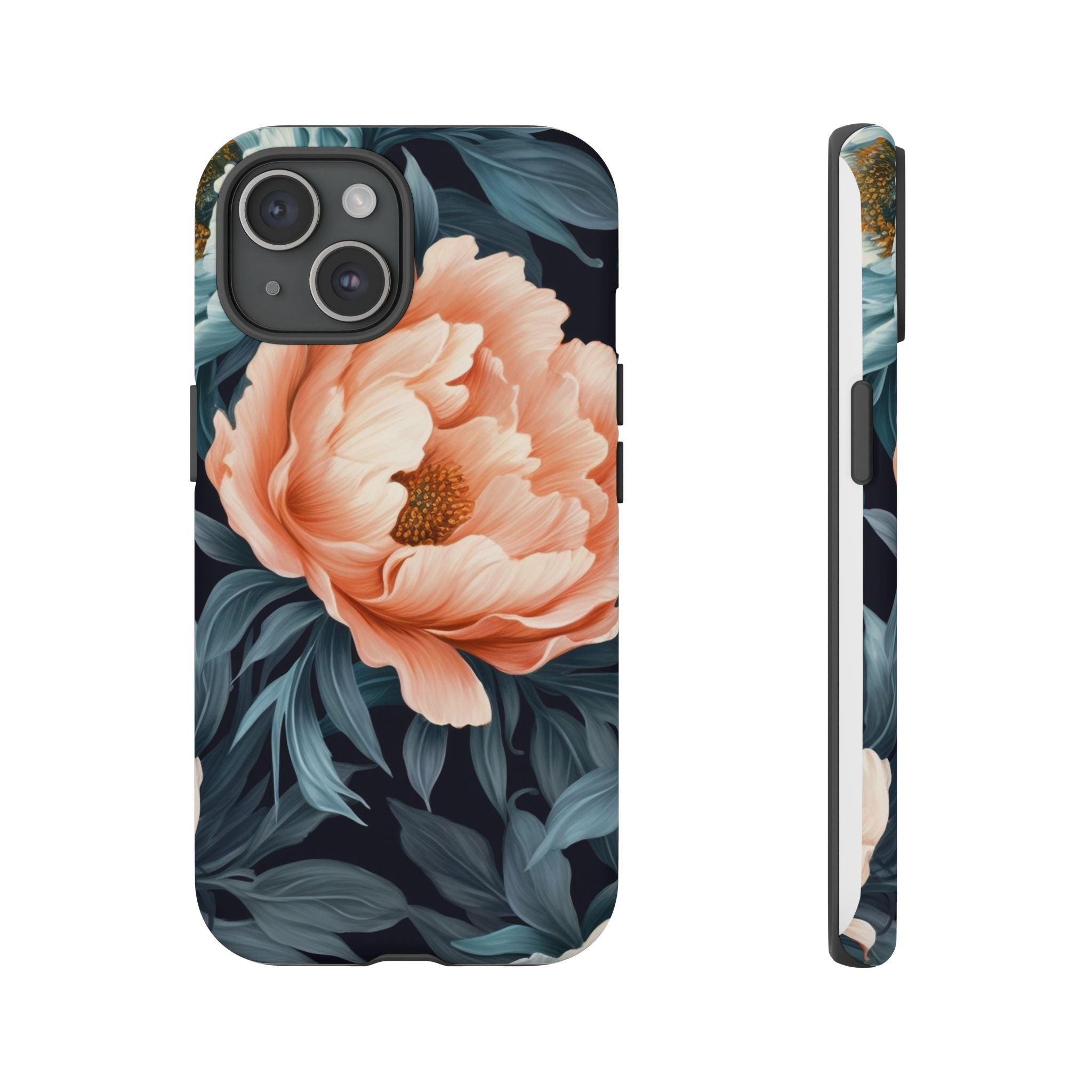 Moody Floral iPhone Case - Hexagon Stone