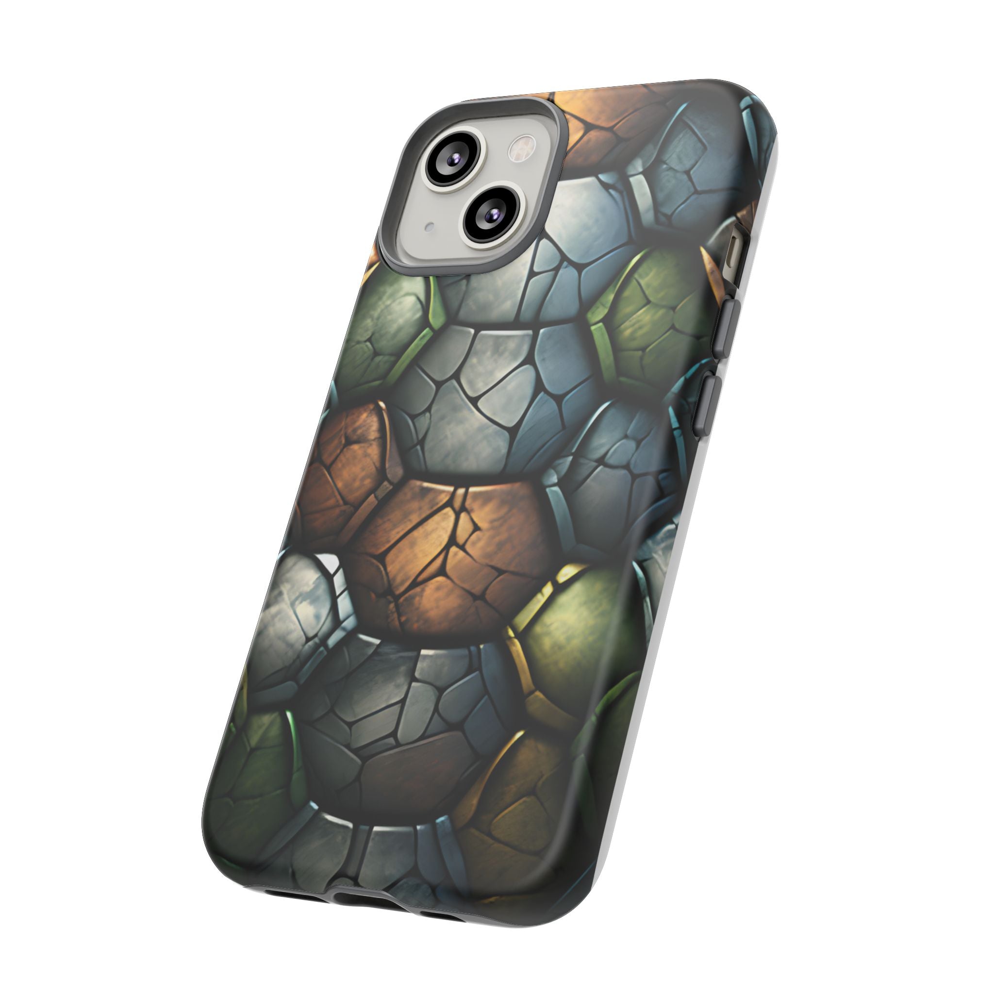 Hexagon Stone iPhone Case - Rugged Texture