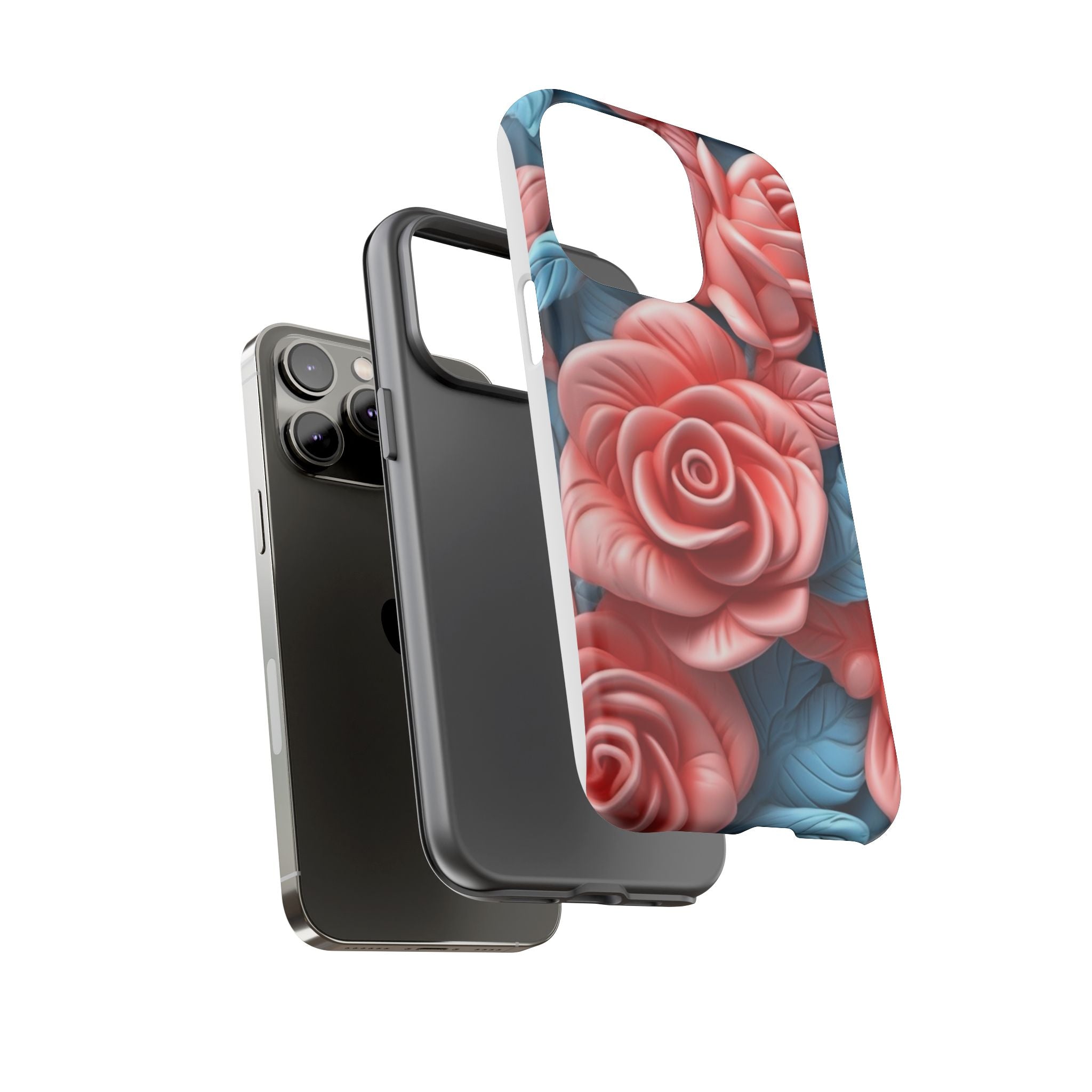 Stylized Floral iPhone Case - Hexagon Stone