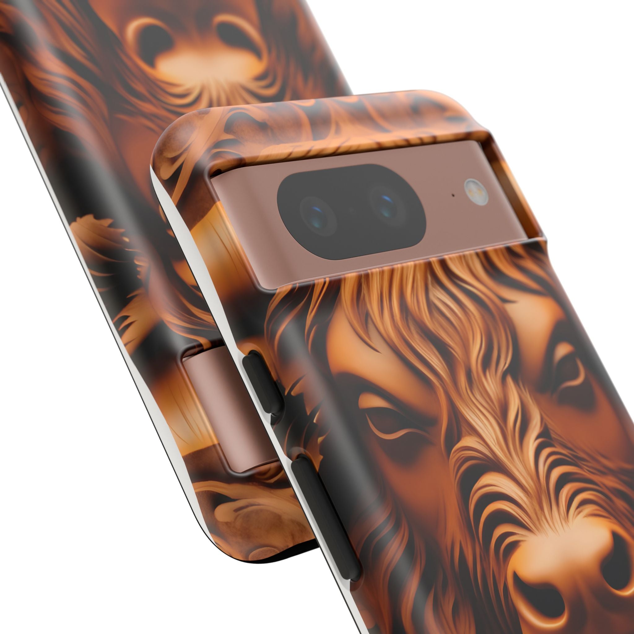 Intricate Bull Wood Carving Google Pixel Case (All Models)