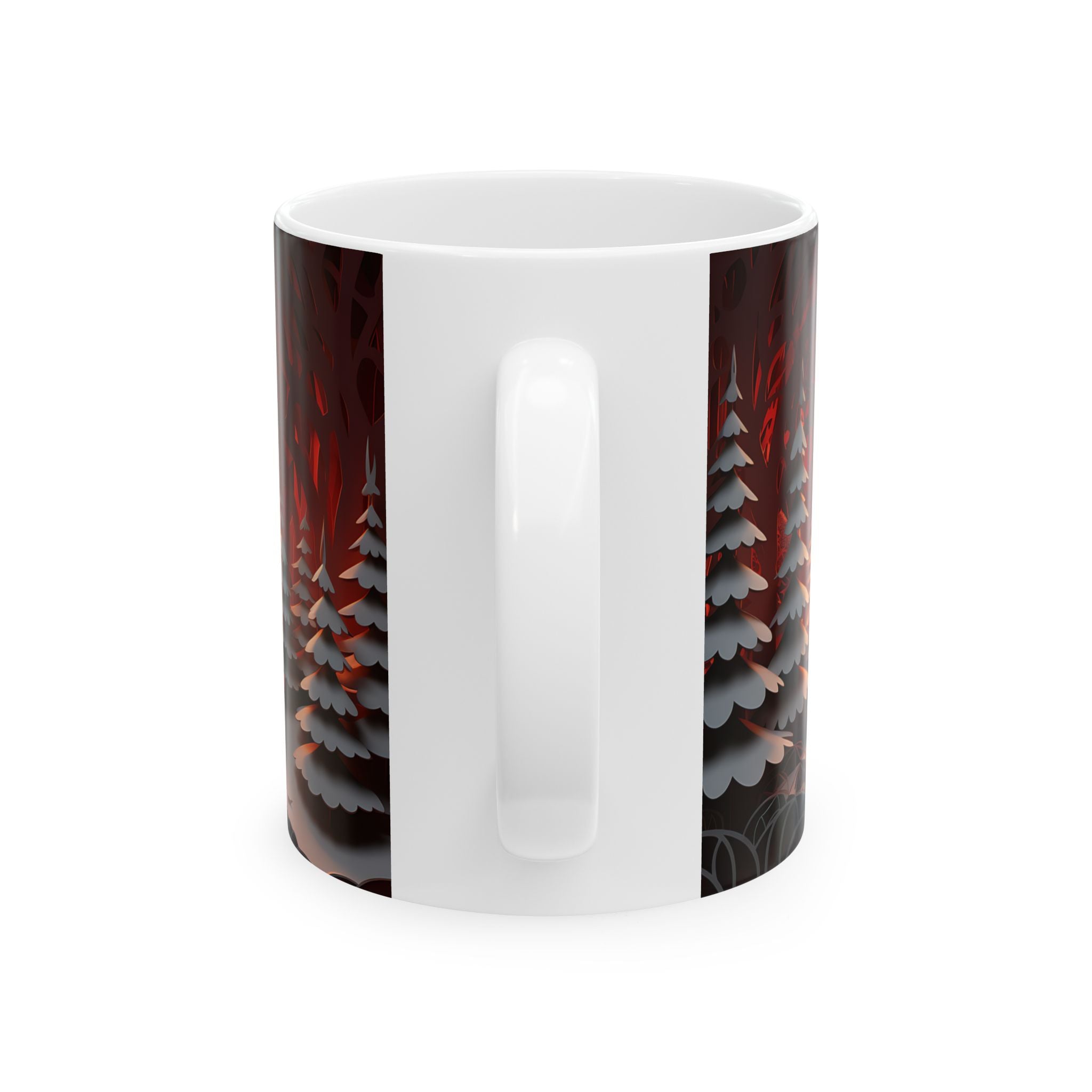 Winter Wonderland Paper Art Mug