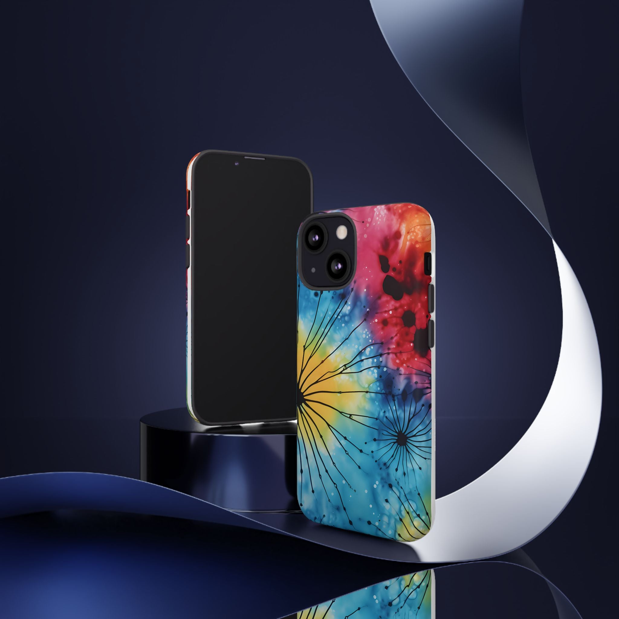 Cosmic Bloom Hexagon Stone iPhone Case