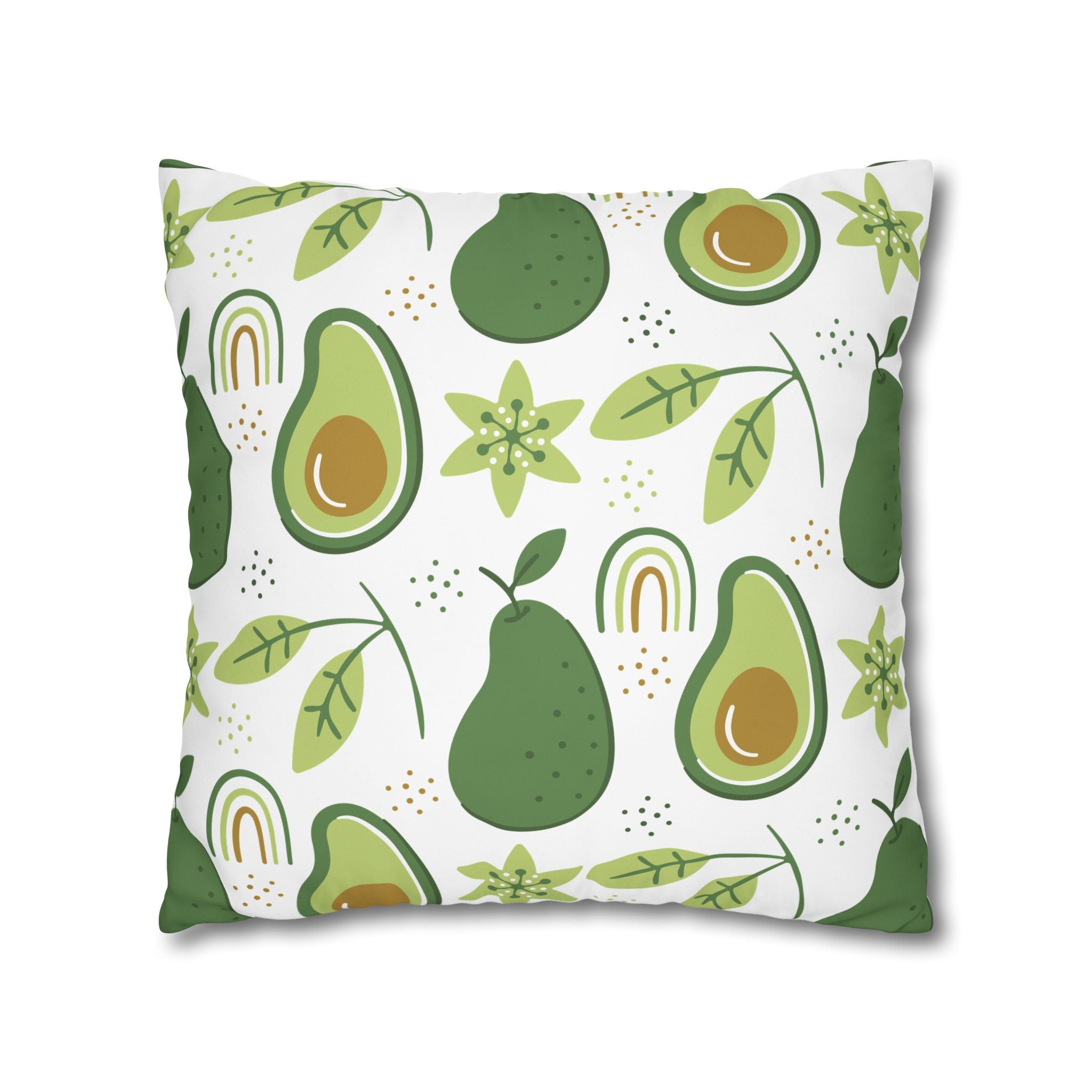 Avocado Leaf Pillowcase - Retro Green