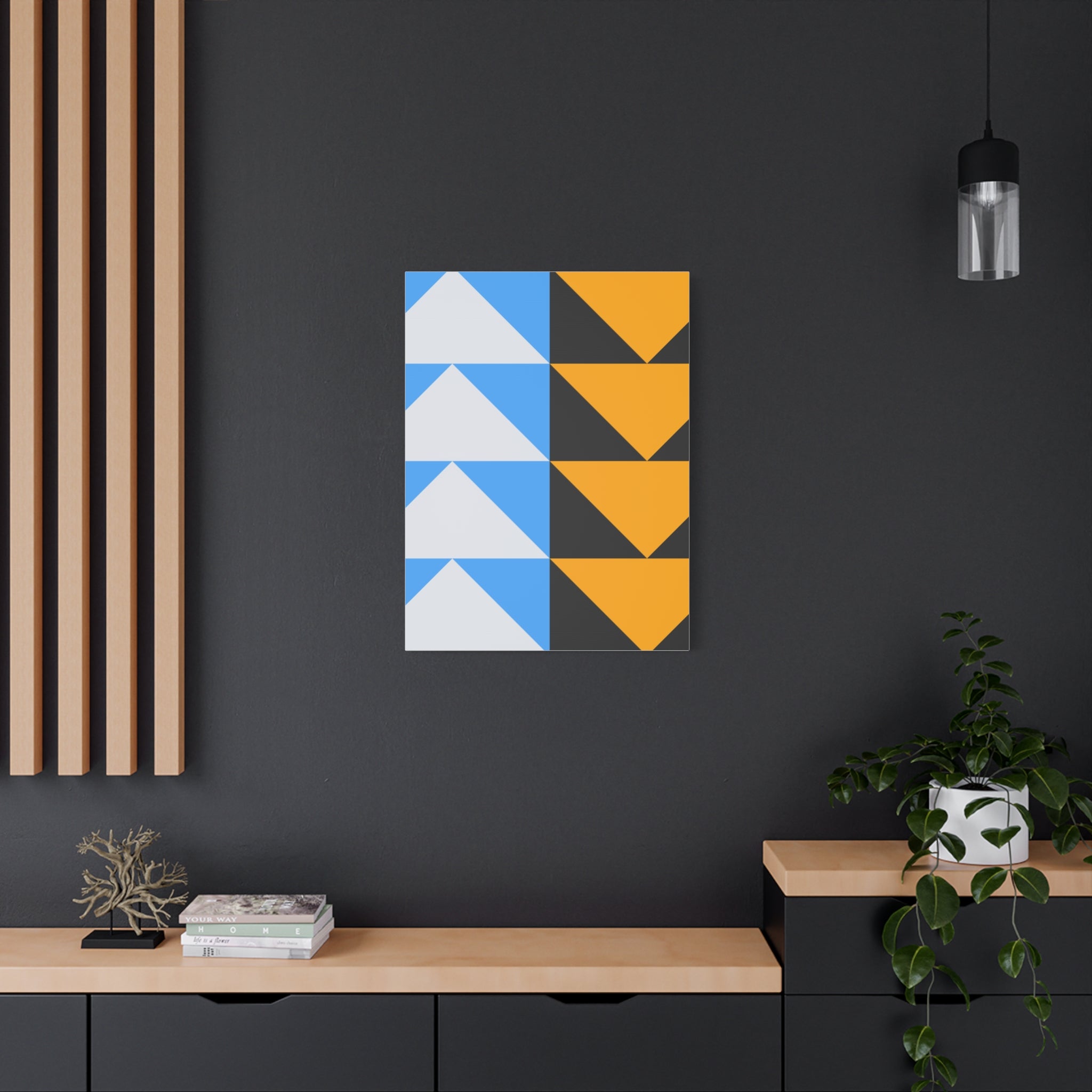 Geometric Triangle Canvas Art - Modern Decor