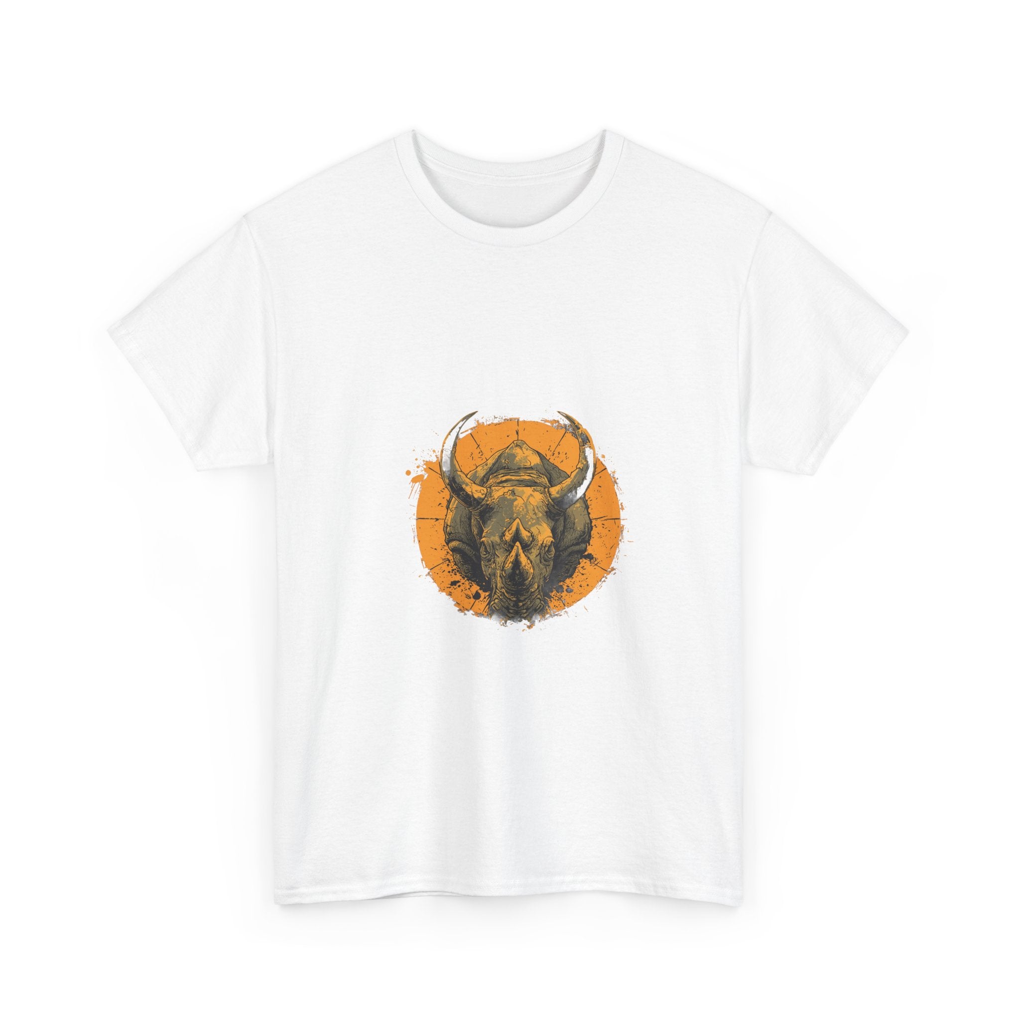 Rhino Head Grunge T-Shirt