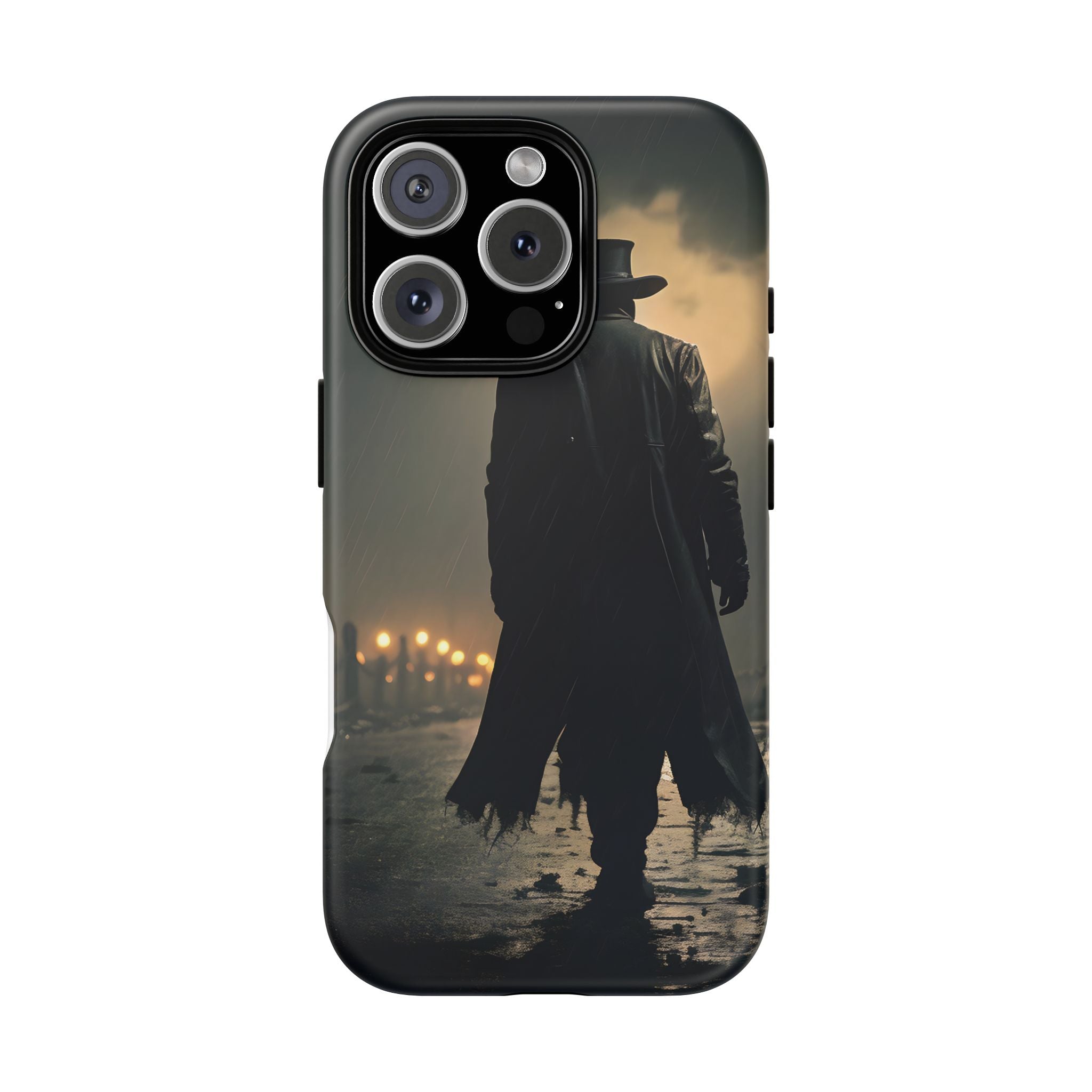 Mysterious Night Walk Hexagon Stone iPhone Case