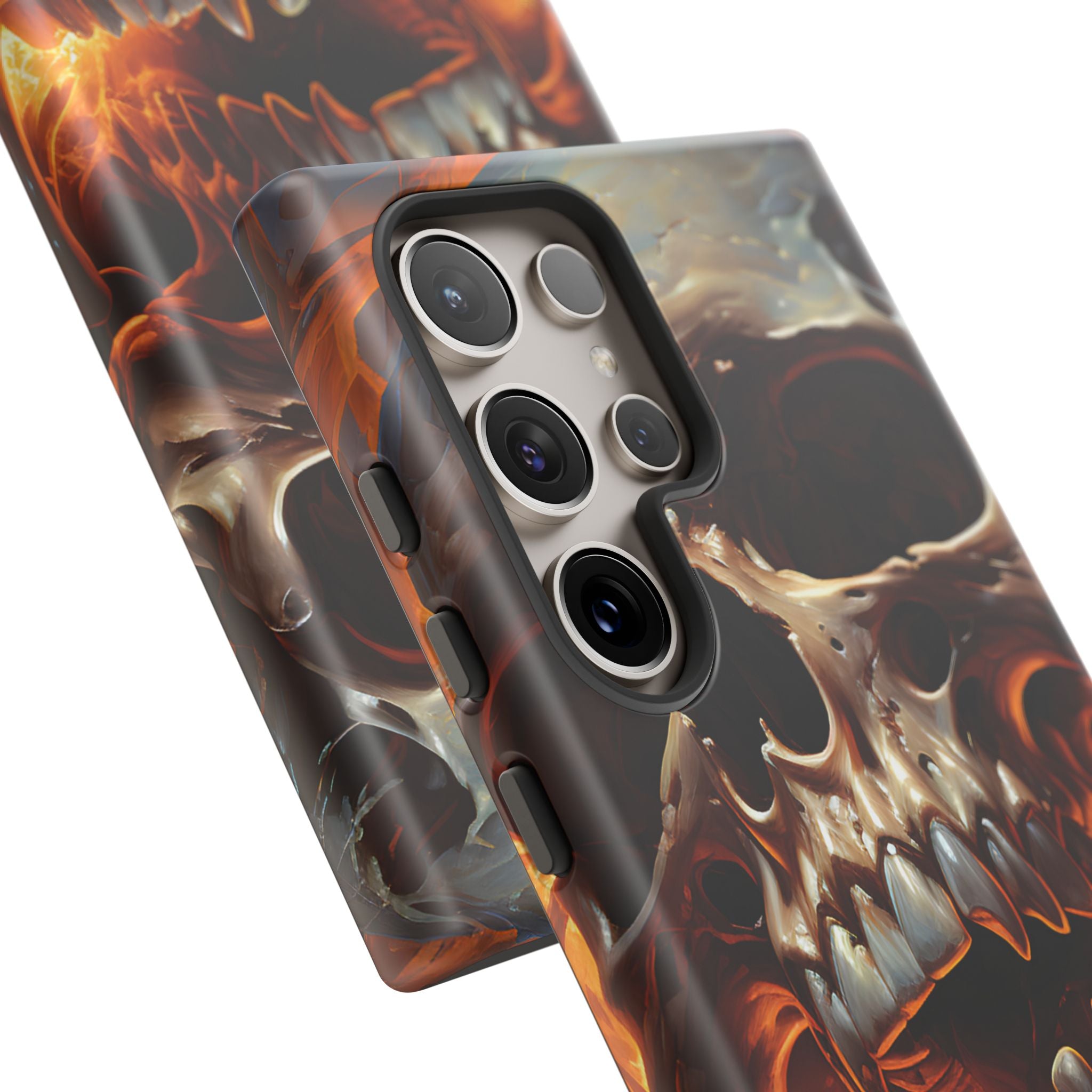 Fiery Skull Samsung Phone Case