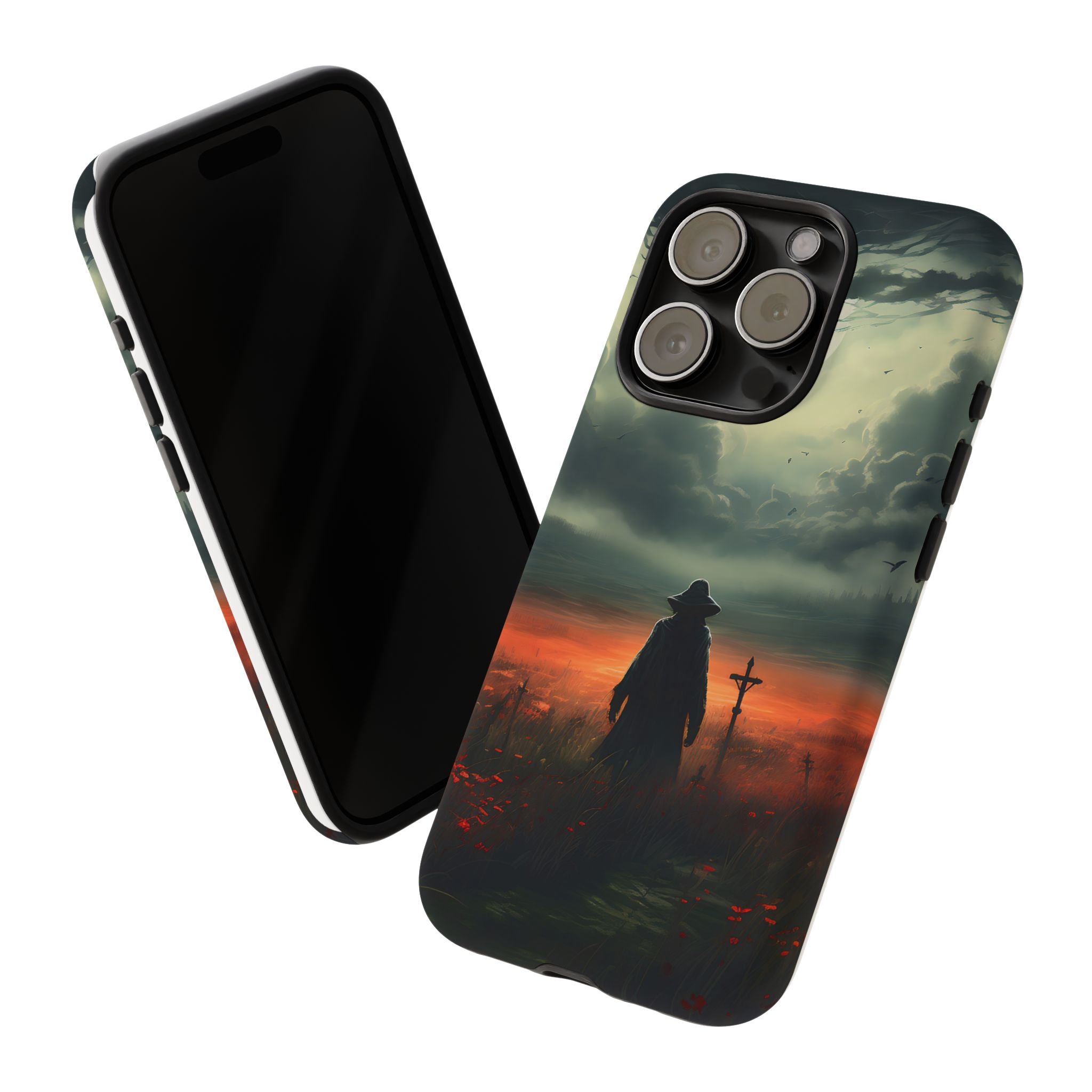 Haunted Field Hexagon Stone iPhone Case