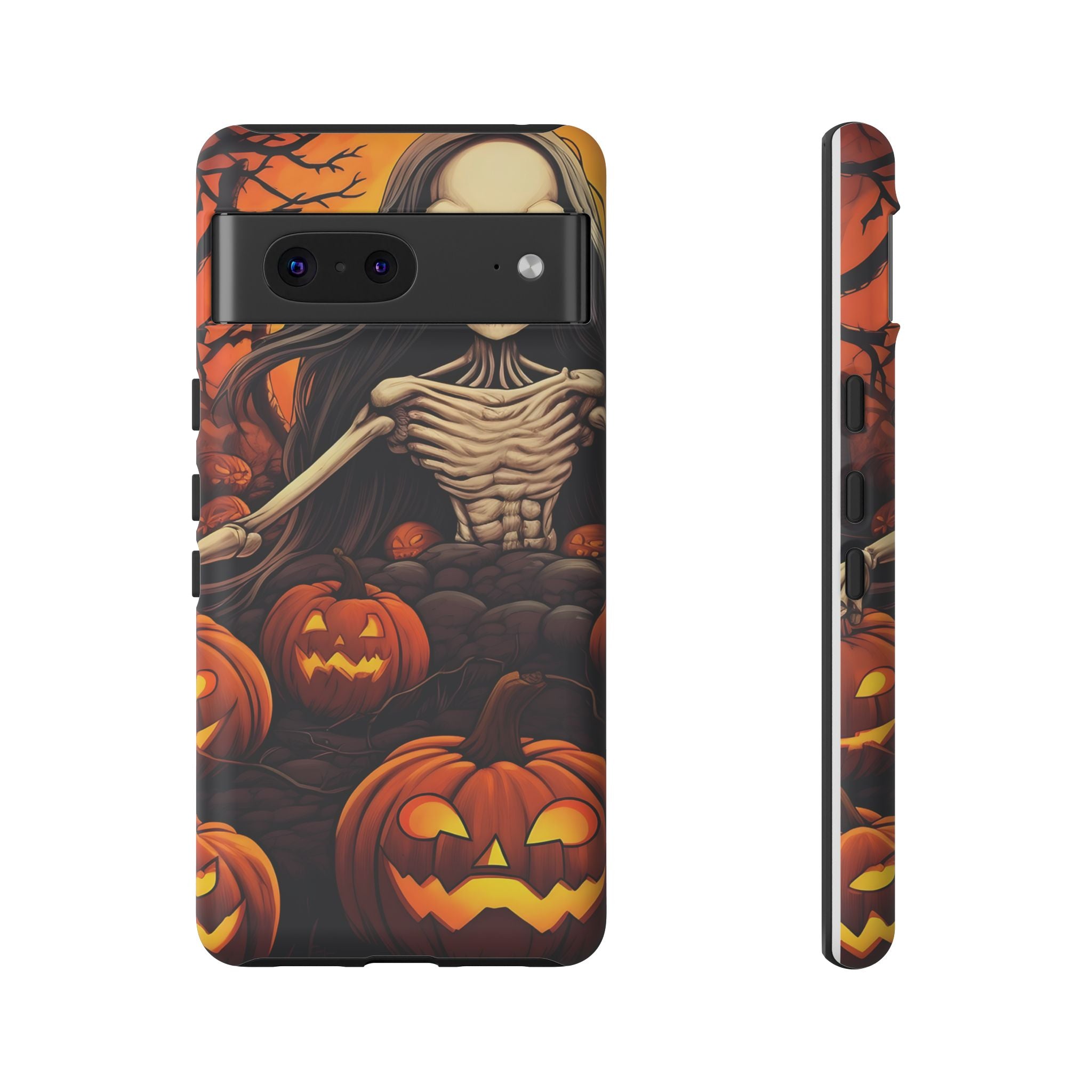 Spooky Skeleton Halloween Google Pixel Case (All Models)