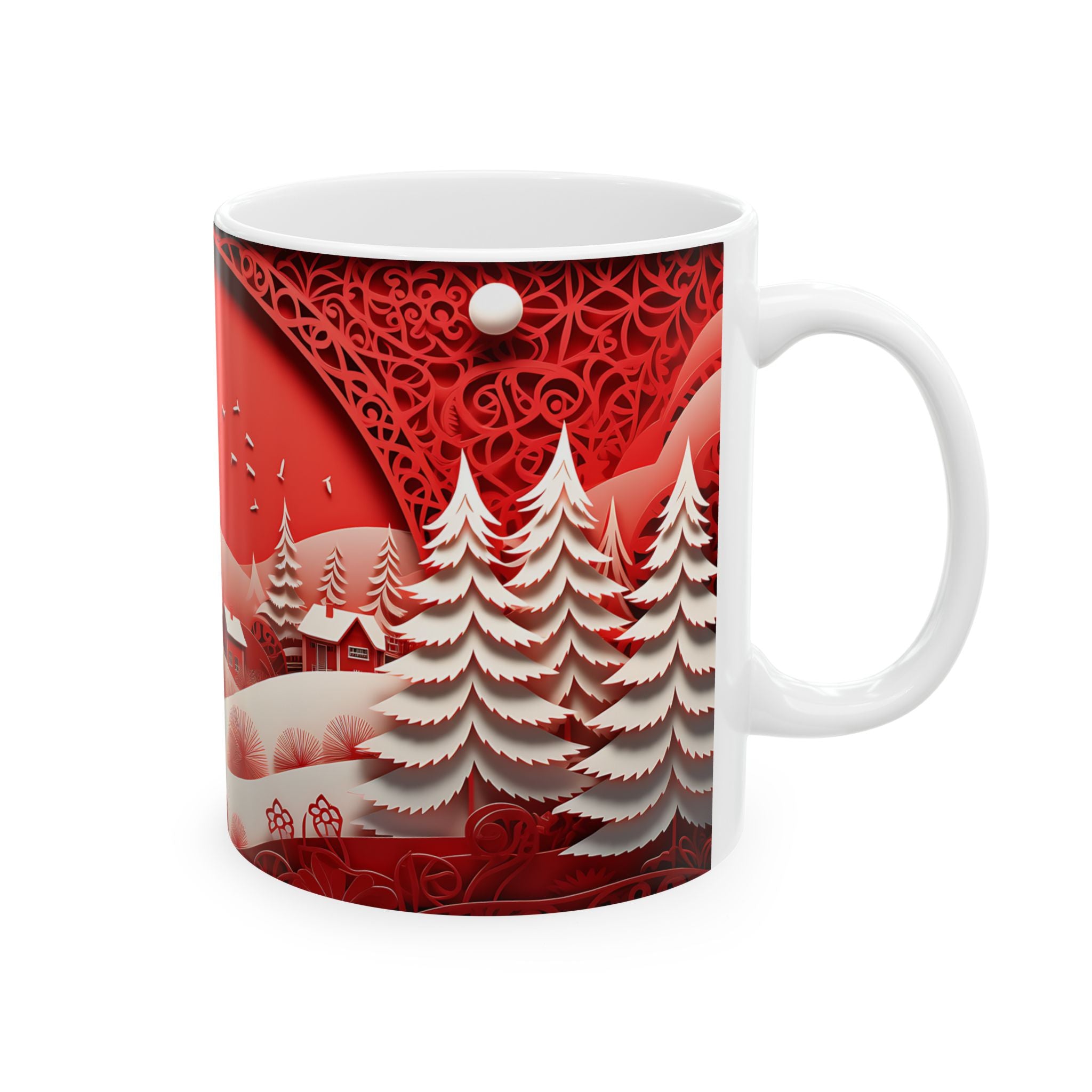 Winter Wonderland Papercut Mug