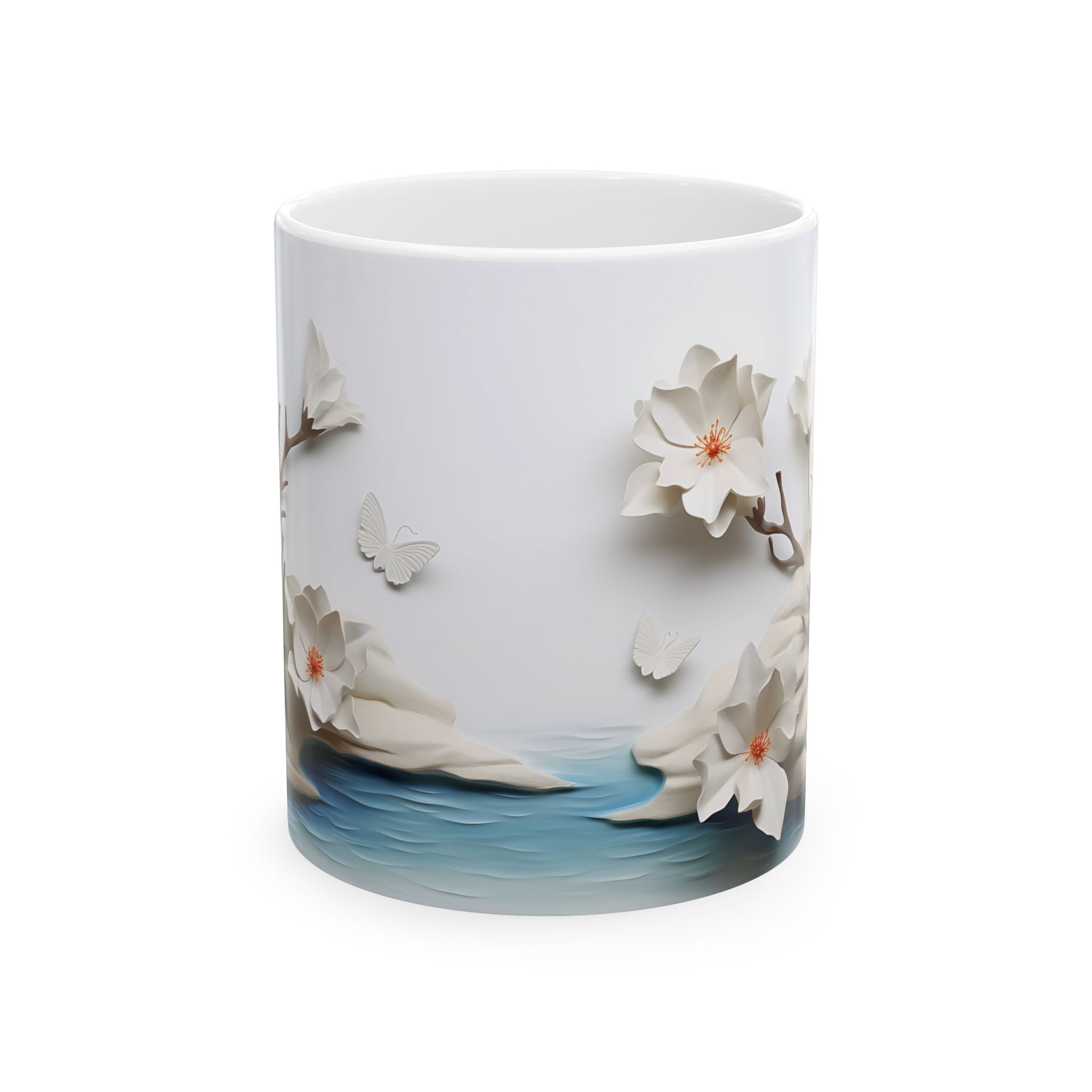 Magnolia & Butterfly Tranquil Mug