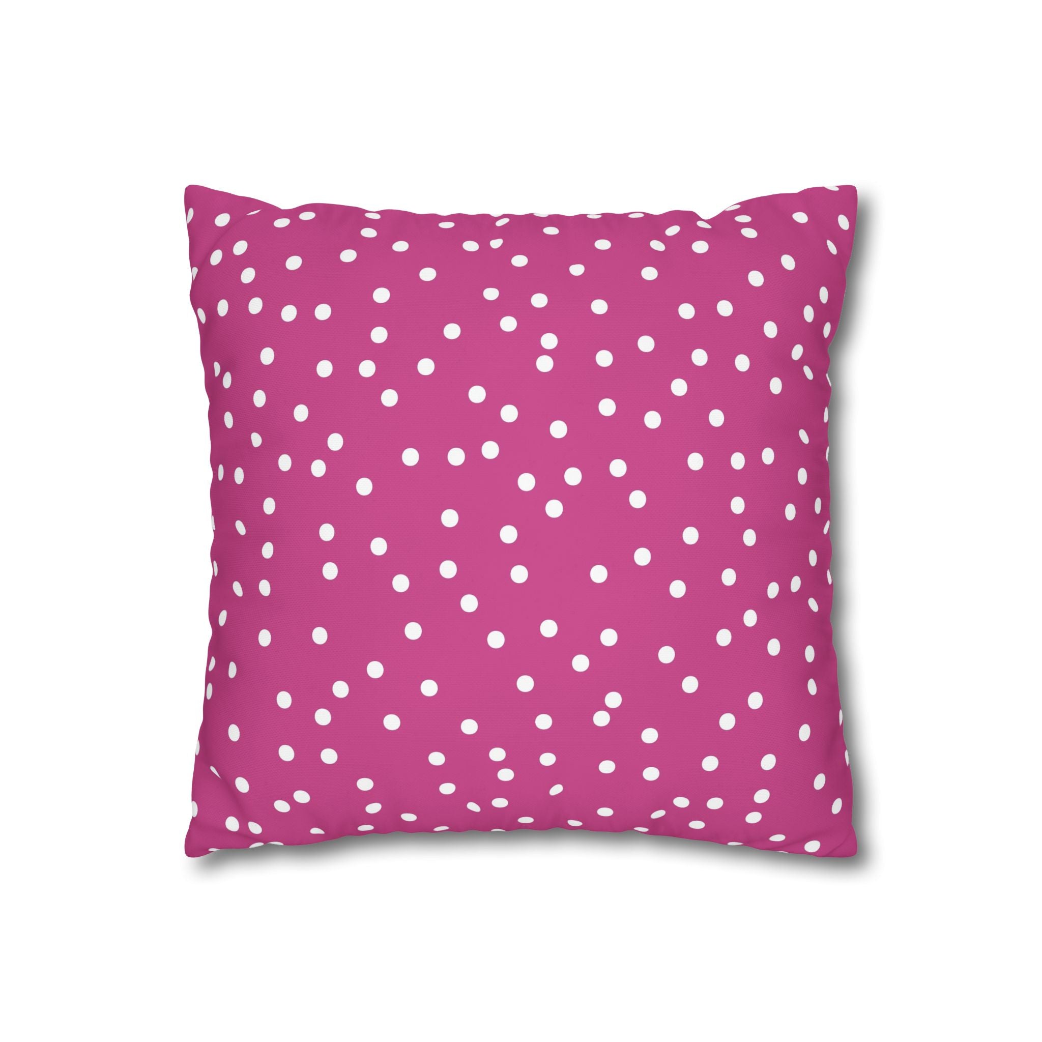 Magenta Polka Dot Pillowcase