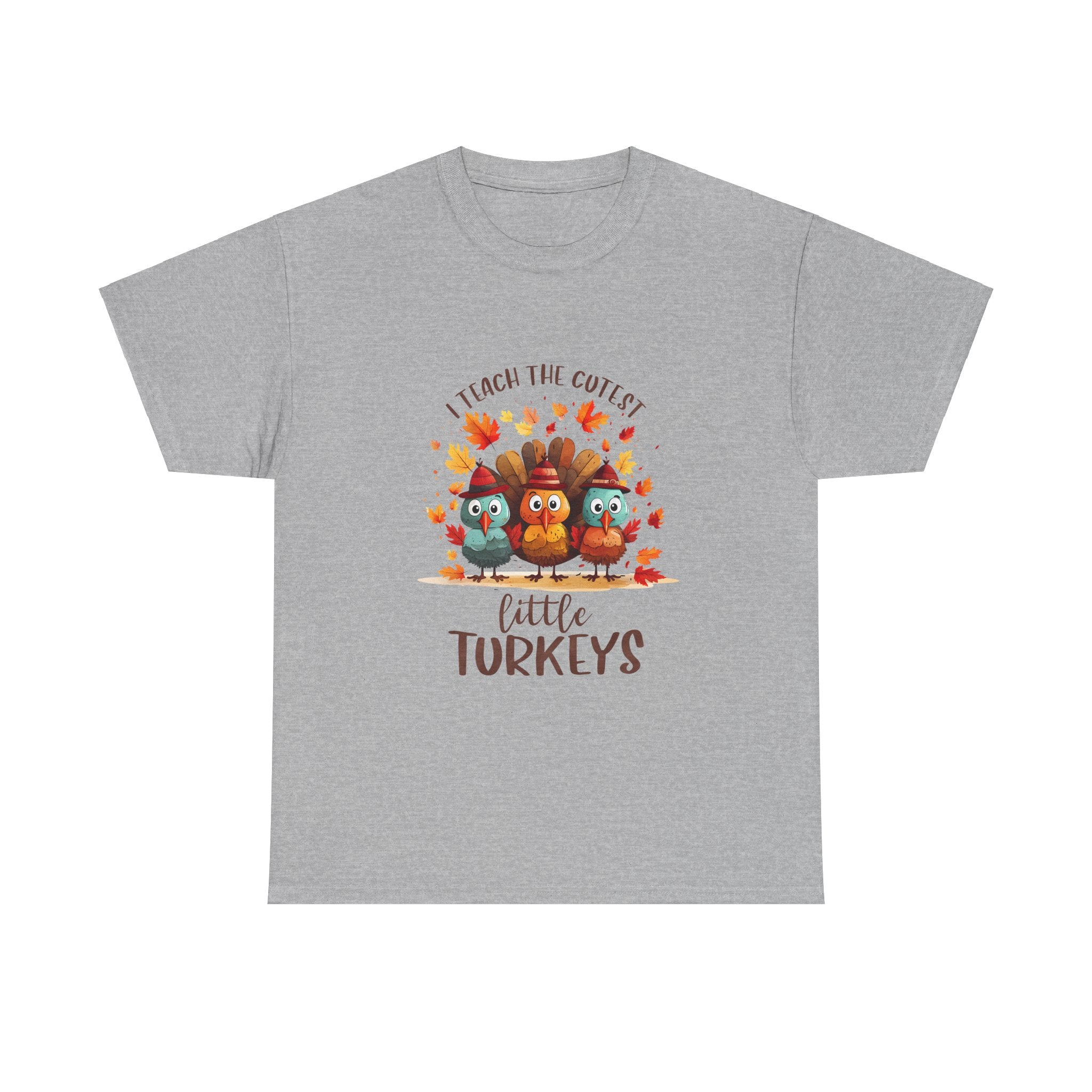 Cute Turkeys Thanksgiving Teacher T-Shirt