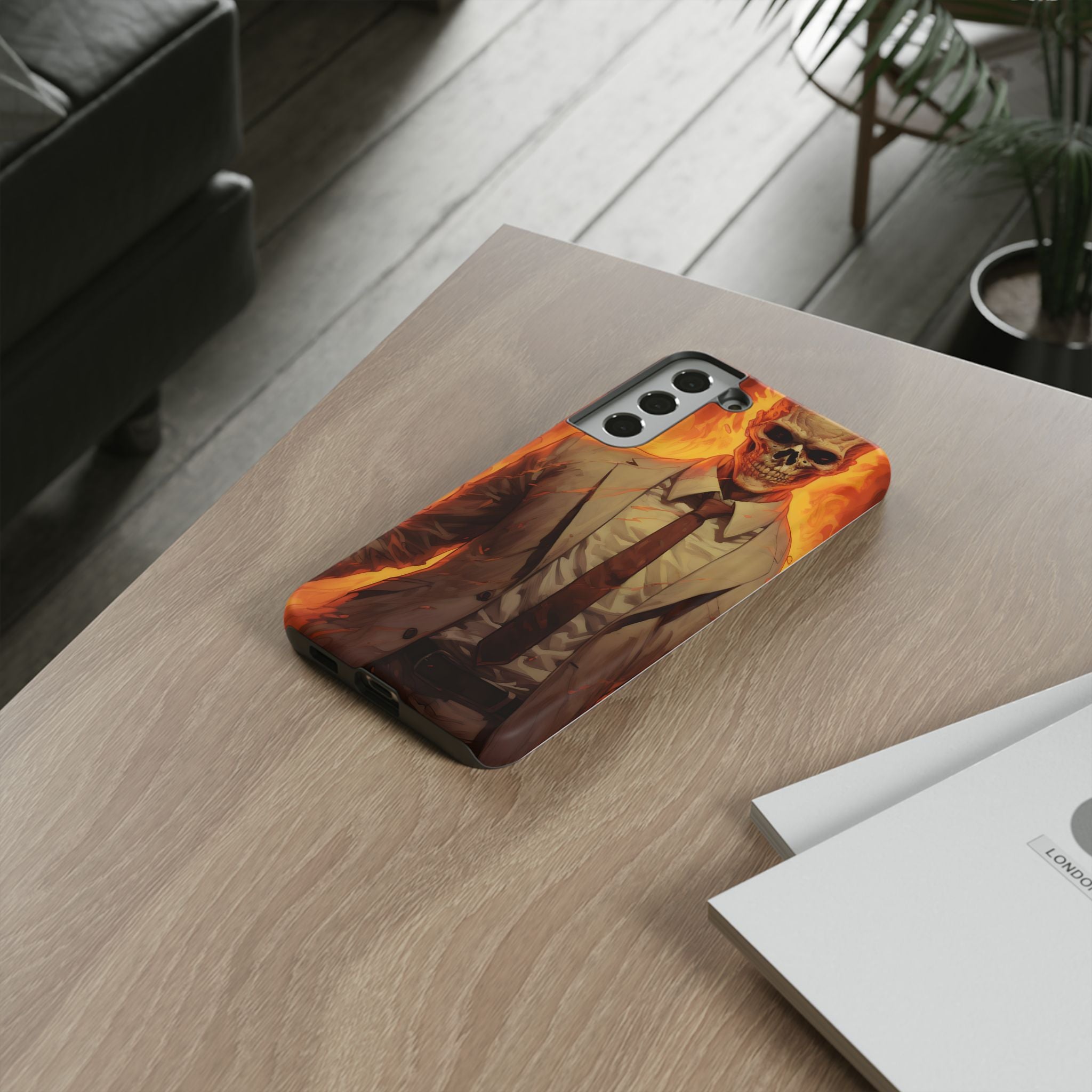 Fiery Skull Samsung Case