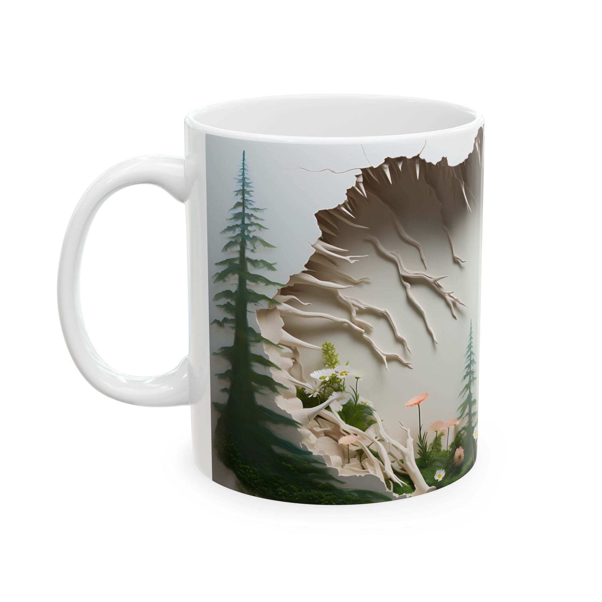 Fractured Forest Mug: Nature's Serenity