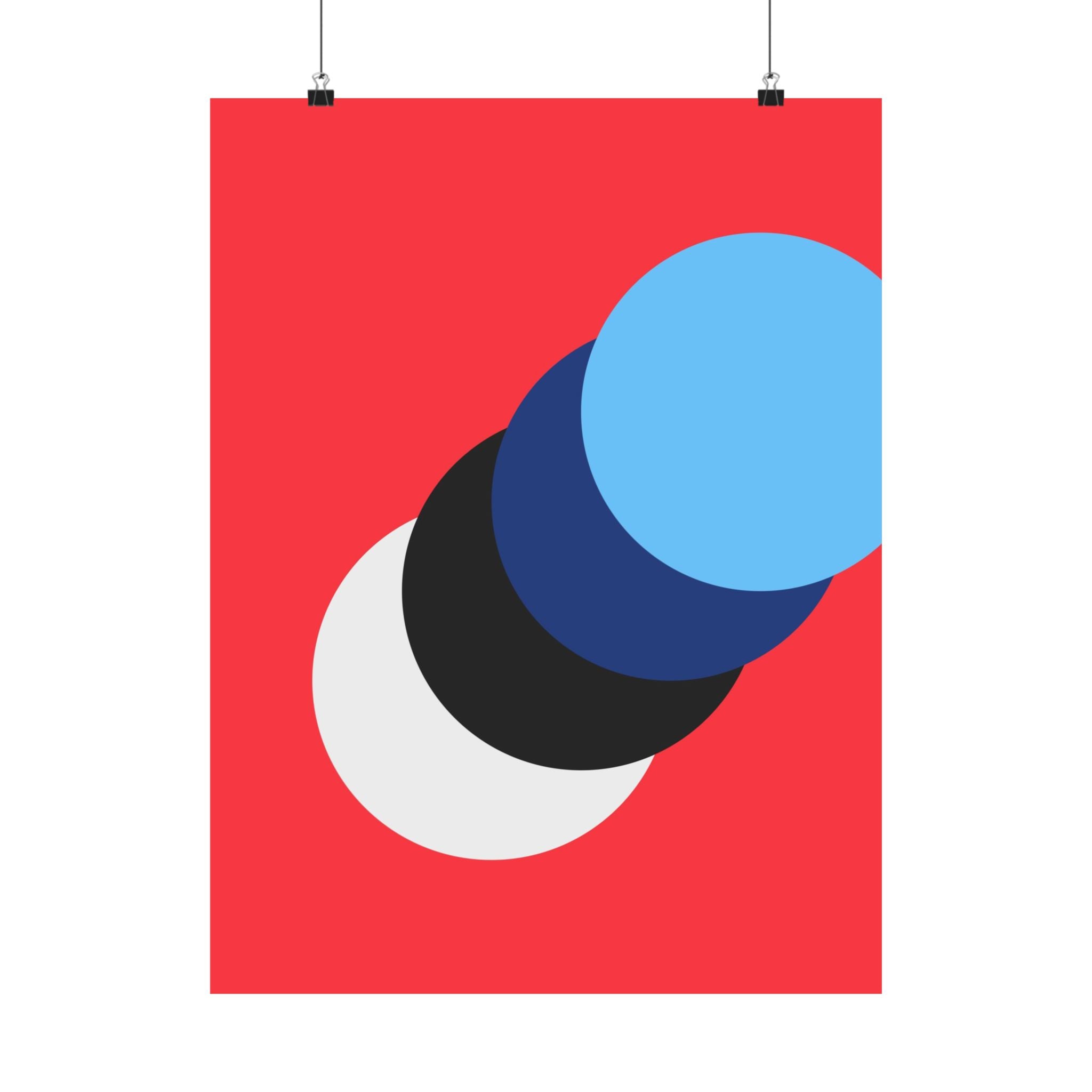 Abstract Red Circle Minimalist Poster